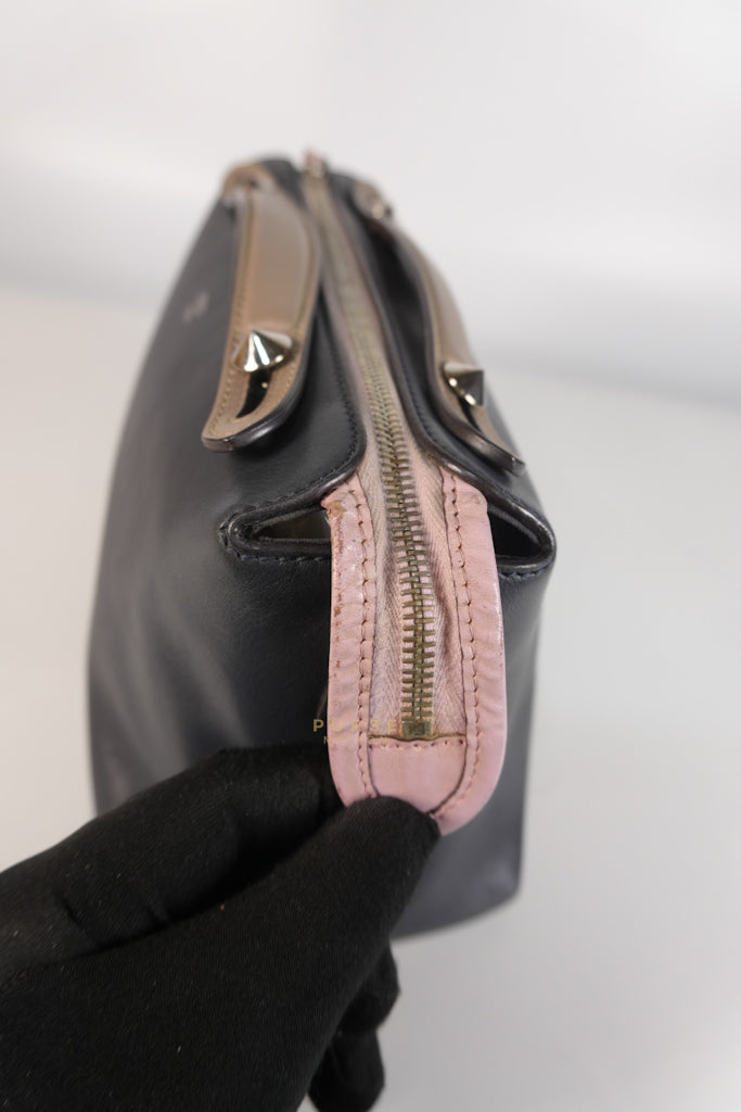 By The Way Bag Small in Multicolor Black Beige & Pink Leather | Purse Maison Luxury Bags Shop