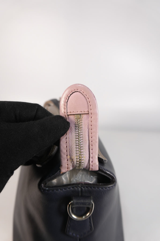 By The Way Bag Small in Multicolor Black Beige & Pink Leather | Purse Maison Luxury Bags Shop