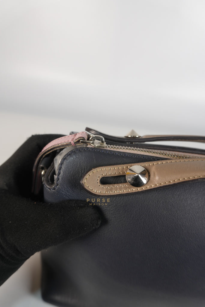 By The Way Bag Small in Multicolor Black Beige & Pink Leather | Purse Maison Luxury Bags Shop