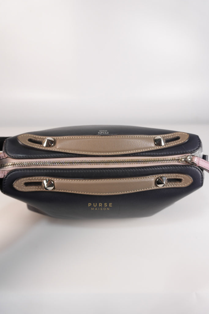 By The Way Bag Small in Multicolor Black Beige & Pink Leather | Purse Maison Luxury Bags Shop