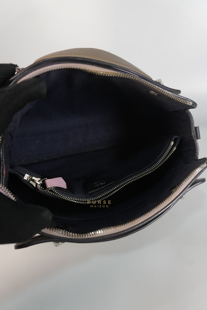 By The Way Bag Small in Multicolor Black Beige & Pink Leather | Purse Maison Luxury Bags Shop