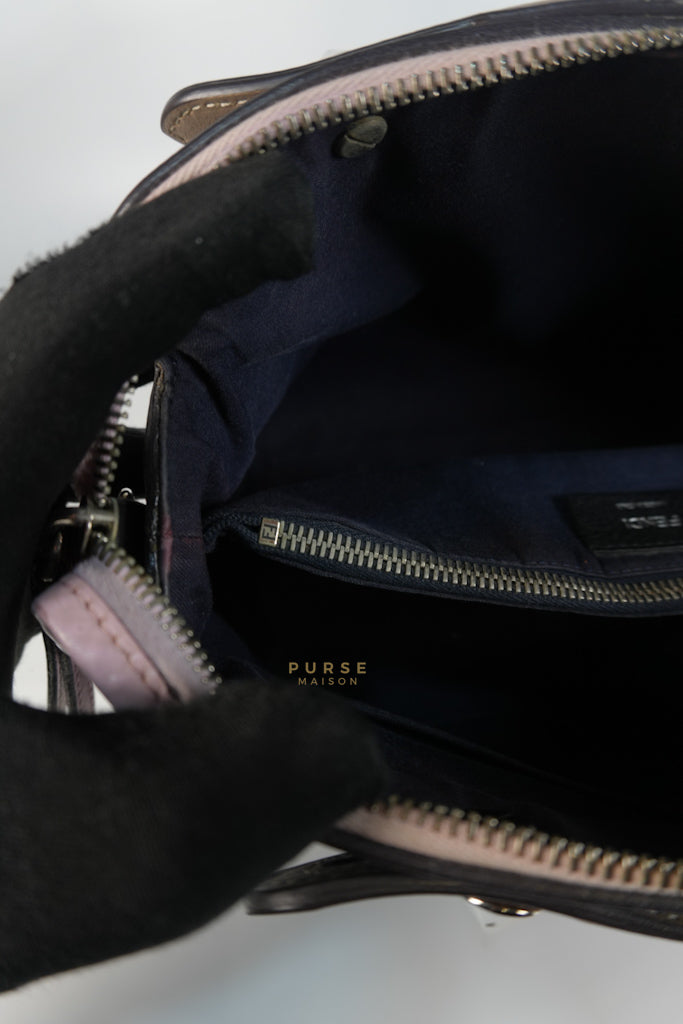 By The Way Bag Small in Multicolor Black Beige & Pink Leather | Purse Maison Luxury Bags Shop