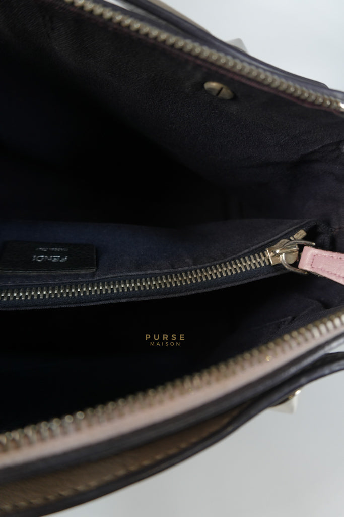 By The Way Bag Small in Multicolor Black Beige & Pink Leather | Purse Maison Luxury Bags Shop