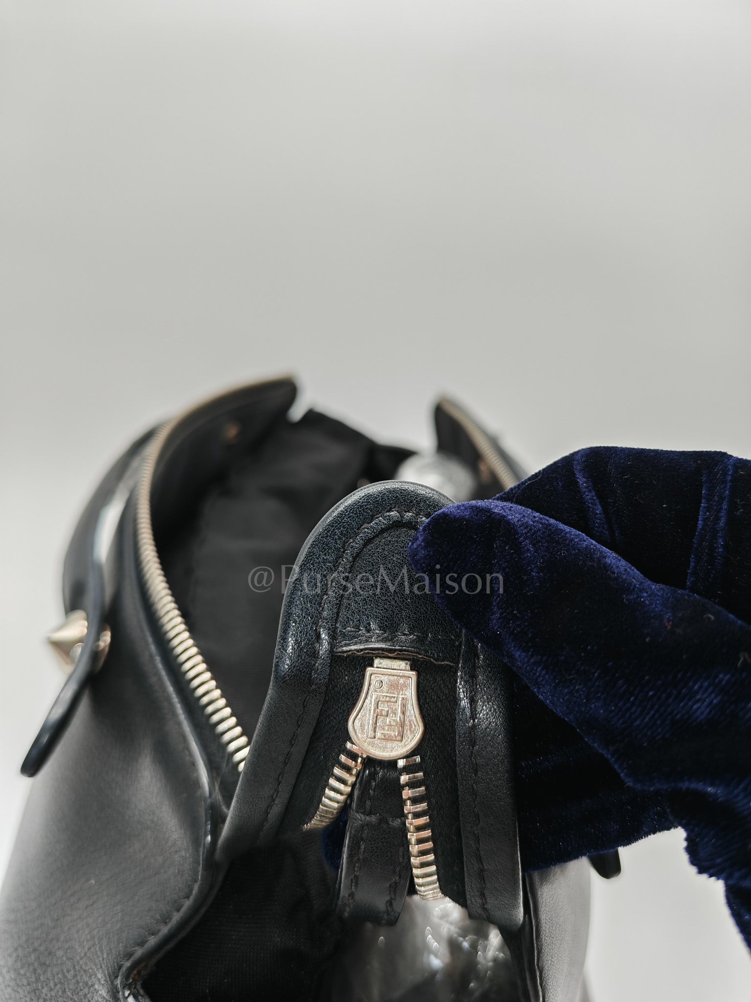 By The Way Black Medium in Black Calfskin Leather | Purse Maison Luxury Bags Shop