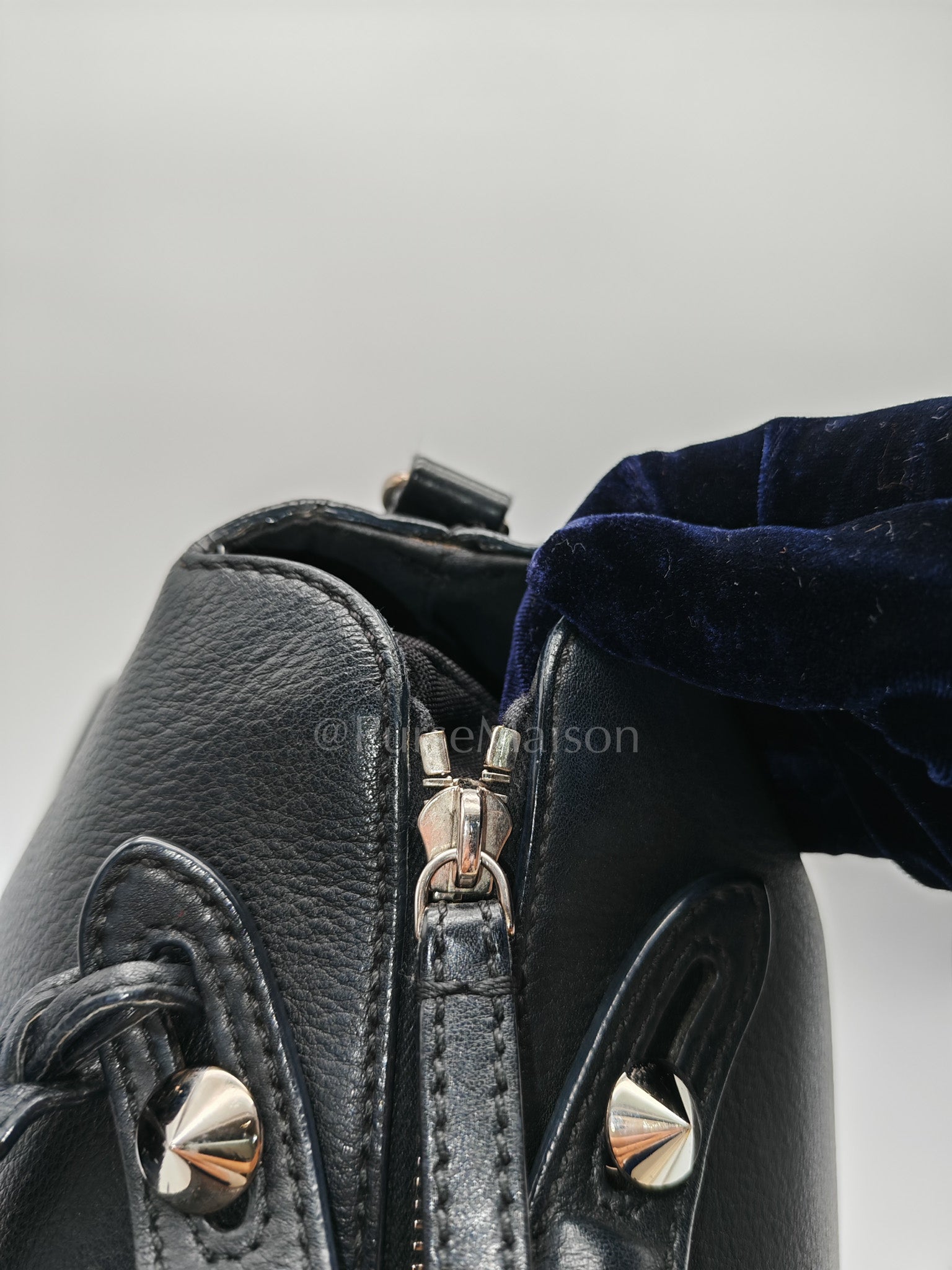 By The Way Black Medium in Black Calfskin Leather | Purse Maison Luxury Bags Shop