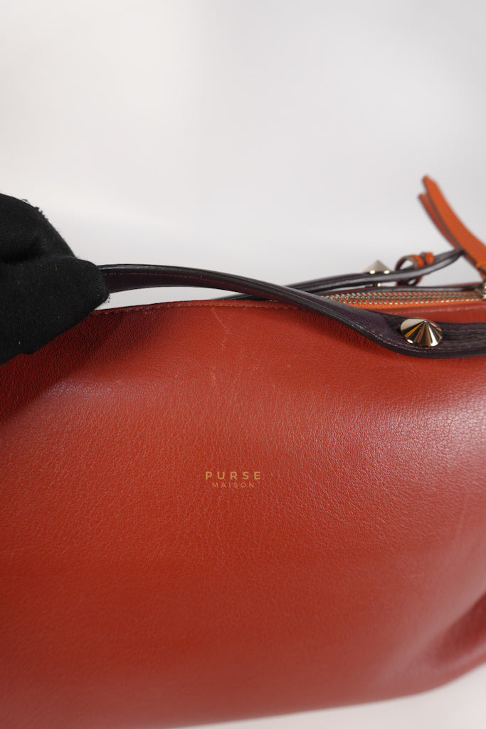 By The Way Medium in Burnt Red Terracotta in Smooth Calfskin Leather | Purse Maison Luxury Bags Shop
