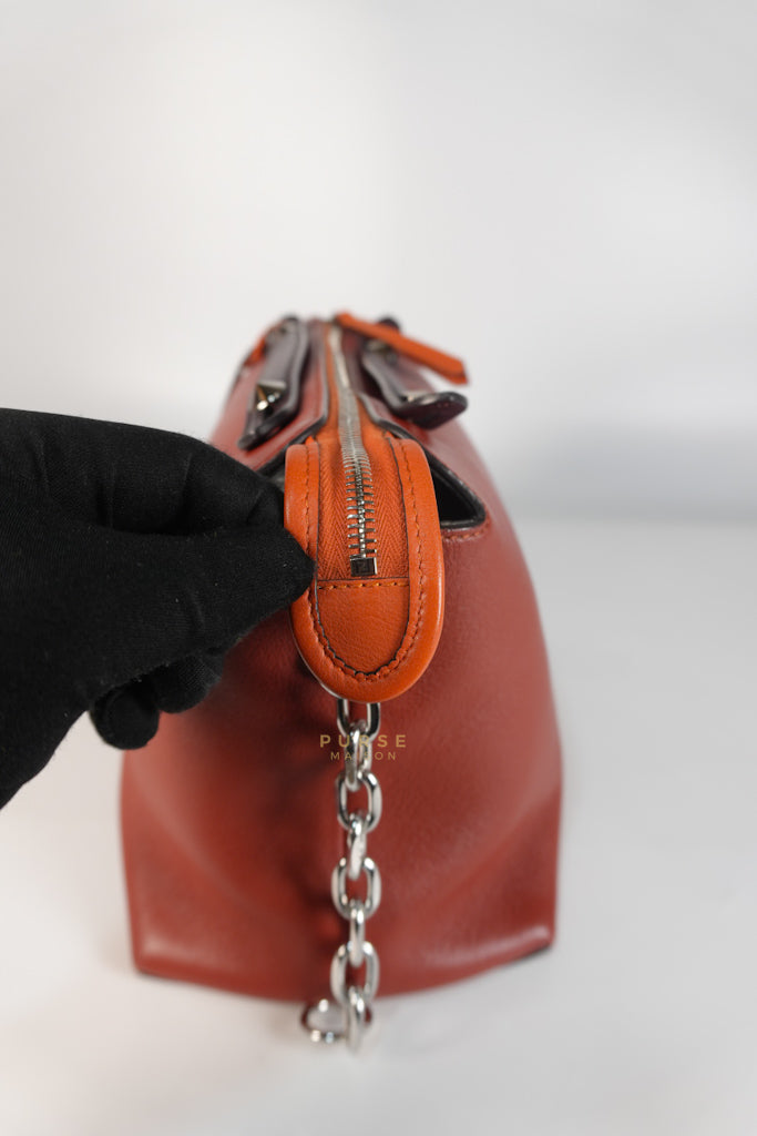 By The Way Medium in Burnt Red Terracotta in Smooth Calfskin Leather | Purse Maison Luxury Bags Shop