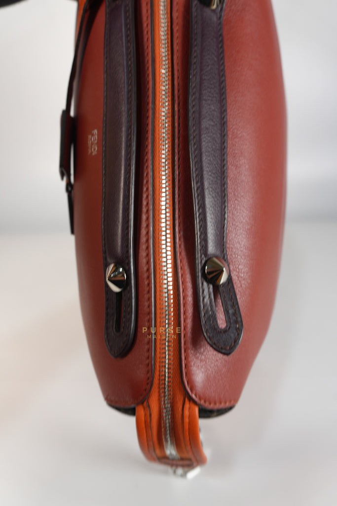 By The Way Medium in Burnt Red Terracotta in Smooth Calfskin Leather | Purse Maison Luxury Bags Shop