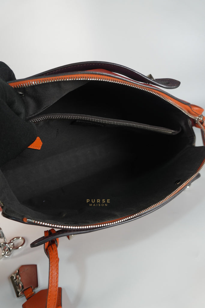 By The Way Medium in Burnt Red Terracotta in Smooth Calfskin Leather | Purse Maison Luxury Bags Shop