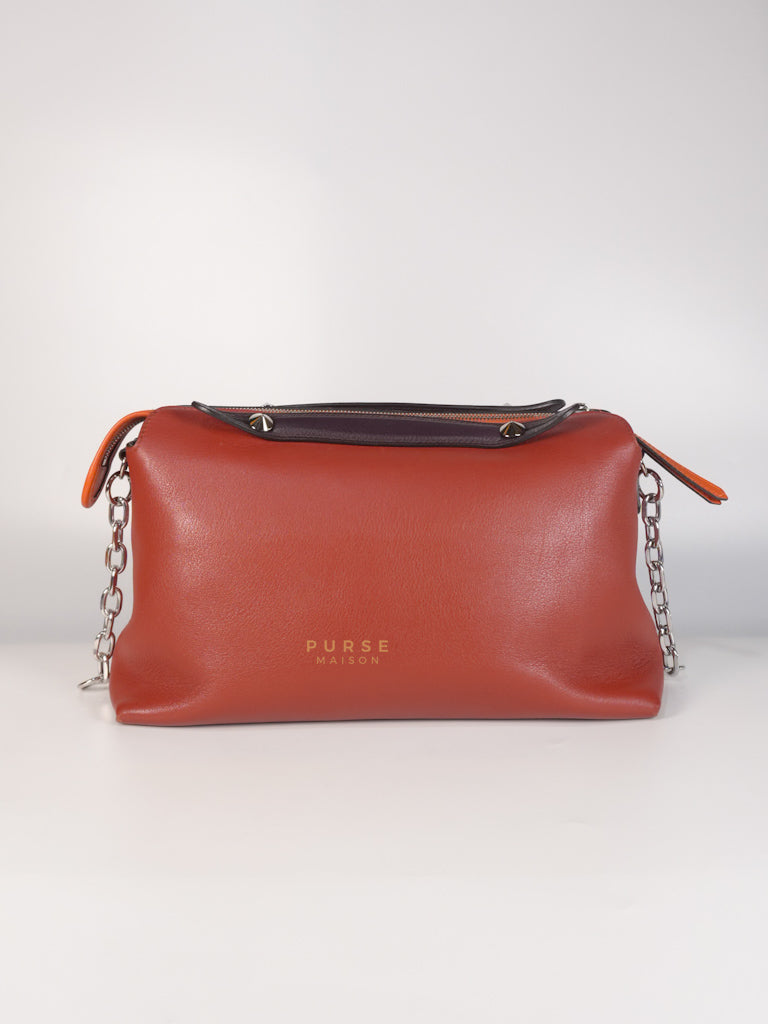 By The Way Medium in Burnt Red Terracotta in Smooth Calfskin Leather | Purse Maison Luxury Bags Shop