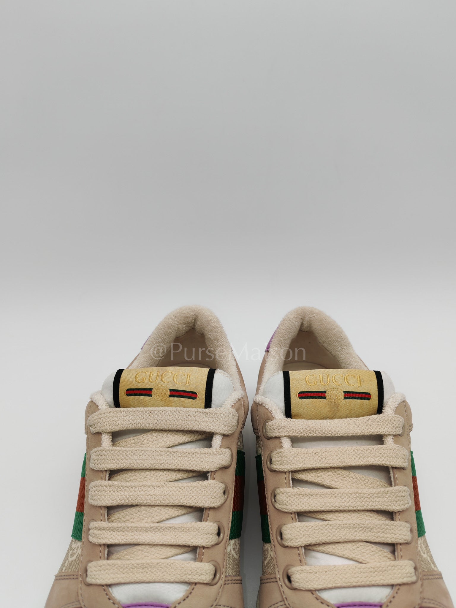 Screener Ace Women's GG Sylvie Web Enamel Logo Supreme Sneakers Size 36 EU (24cm)