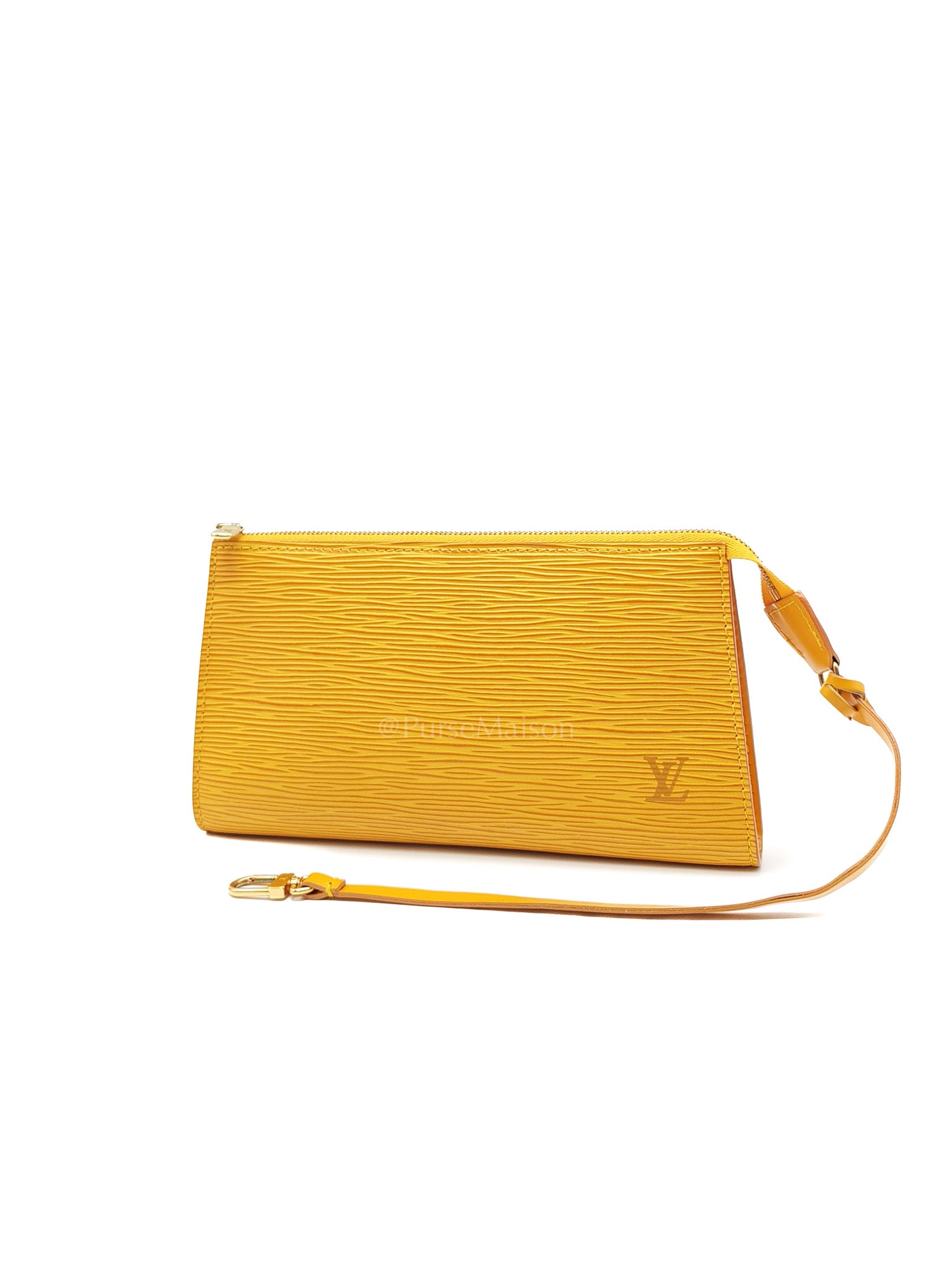 Tassil Pochette Accessoires in Yellow Epi Leather & Gold Hardware (Datecode: CA0968)
