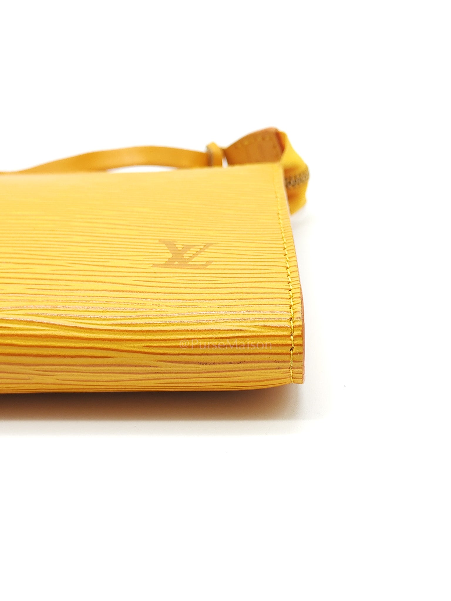 Tassil Pochette Accessoires in Yellow Epi Leather & Gold Hardware (Datecode: CA0968)