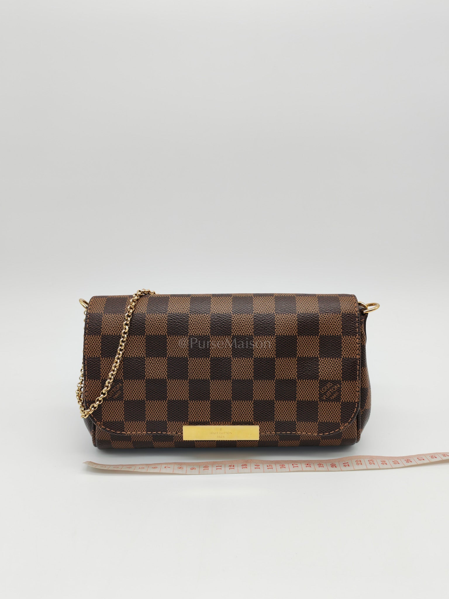Favorite PM Pochette in Damier Ebene Canvas Shoulder Bag (Date Code: DU2124)