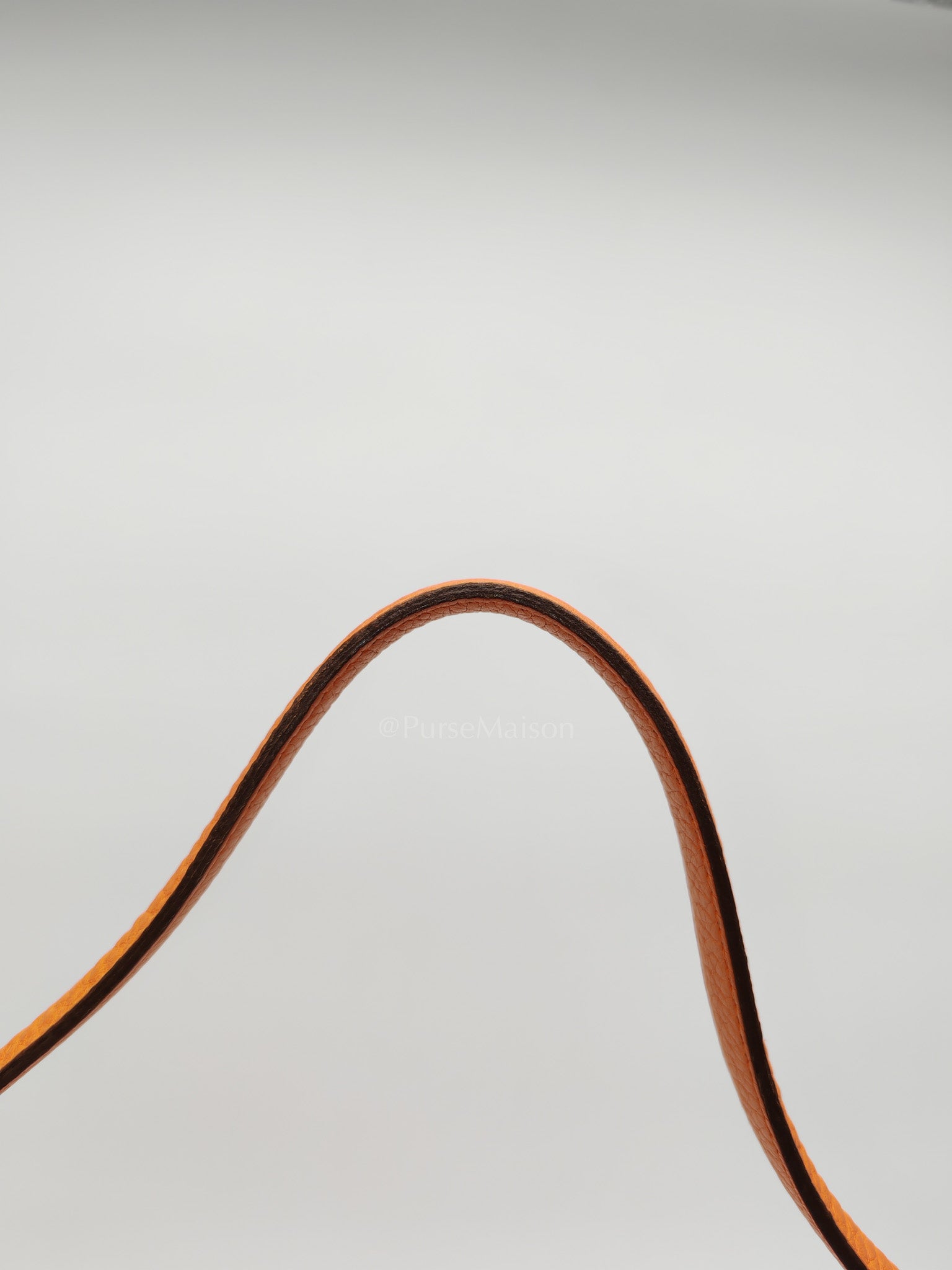Orange Clemence Trim Shoulder Bag