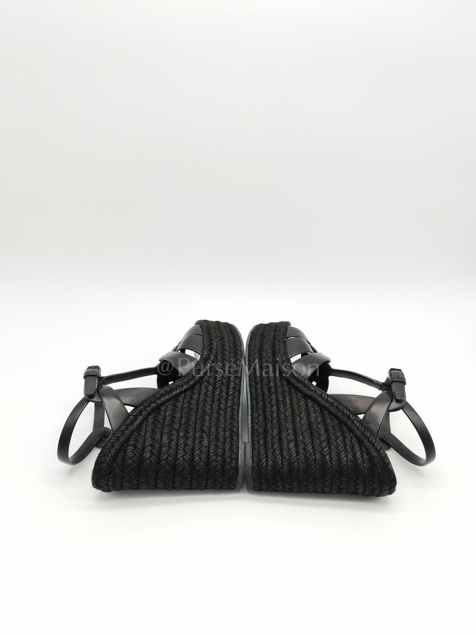 Tribute Espadrille Wedge Sandals in Black Size 37 EU (23cm)