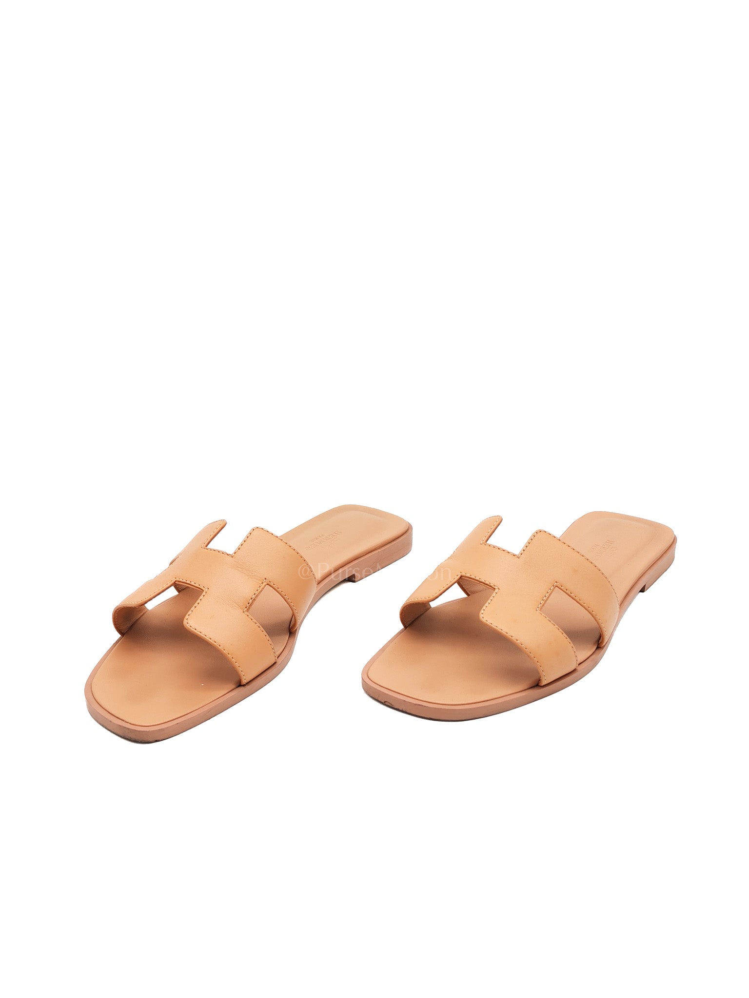 Oran Sandals in Peach Swift Leather Size 37 (24cm)