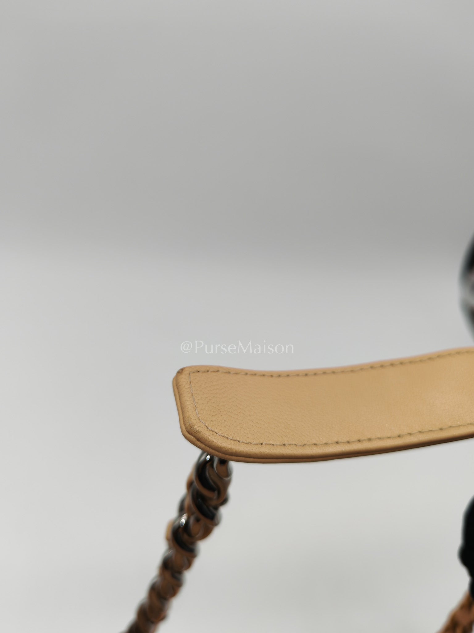 Chanel 19 Small in Beige Quilted Lambskin Leather and Mixed Hardware (Microchip)