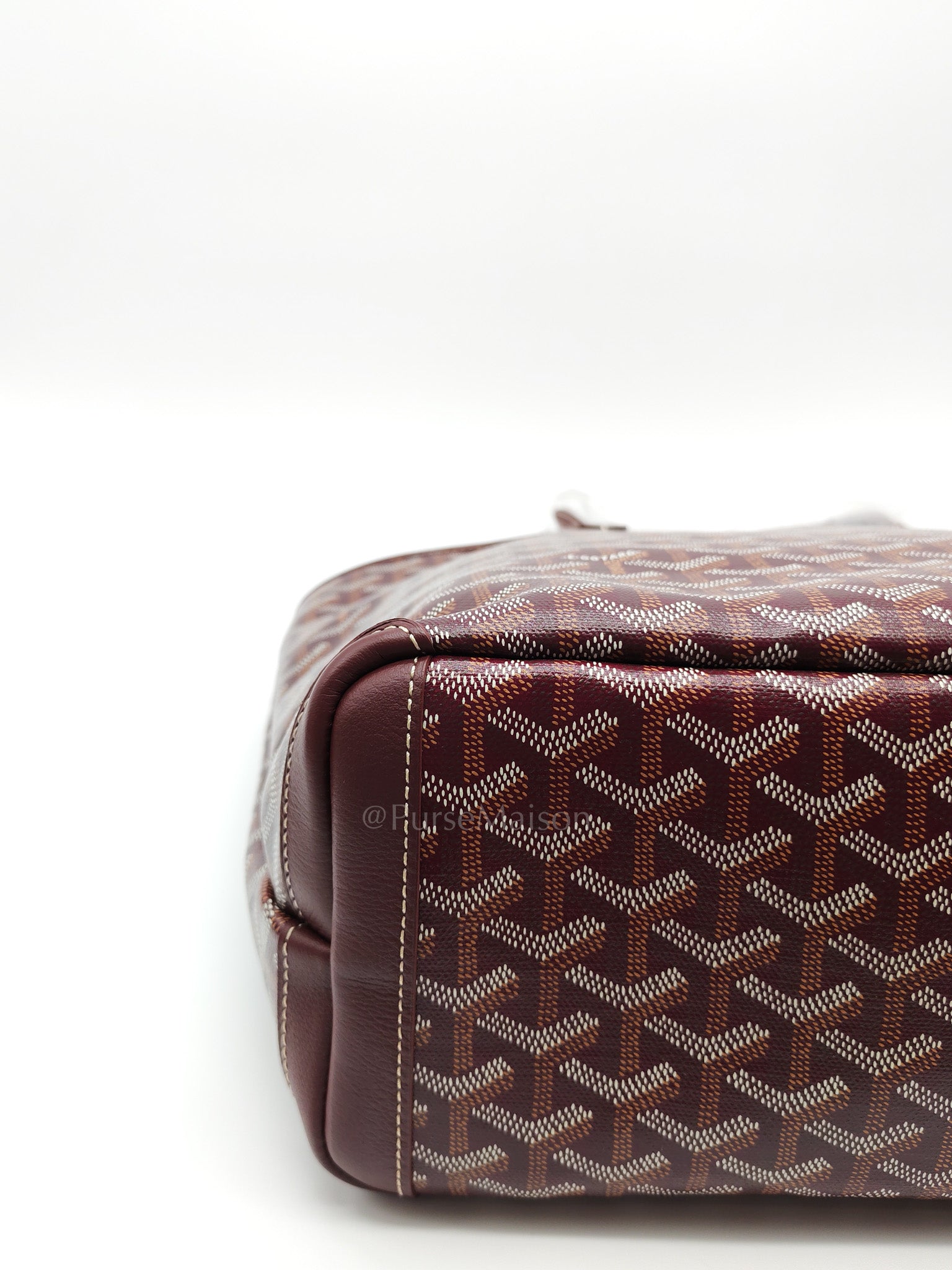 Artois PM in Burgundy (Bordeaux) Goyardine Canvas Tote Bag