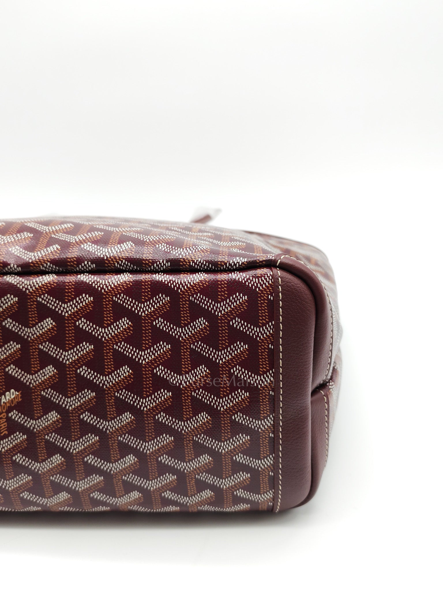 Artois PM in Burgundy (Bordeaux) Goyardine Canvas Tote Bag