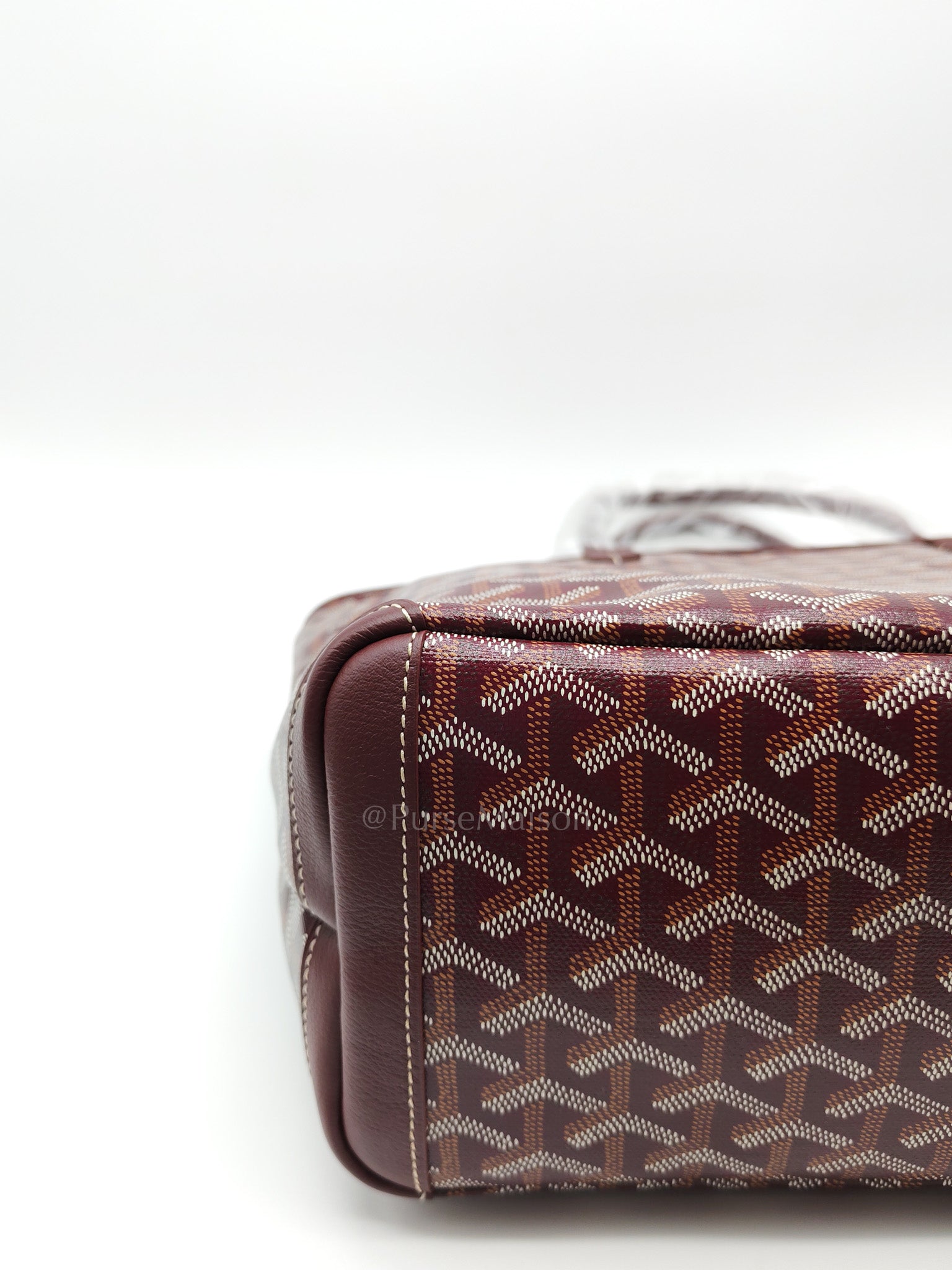 Artois PM in Burgundy (Bordeaux) Goyardine Canvas Tote Bag