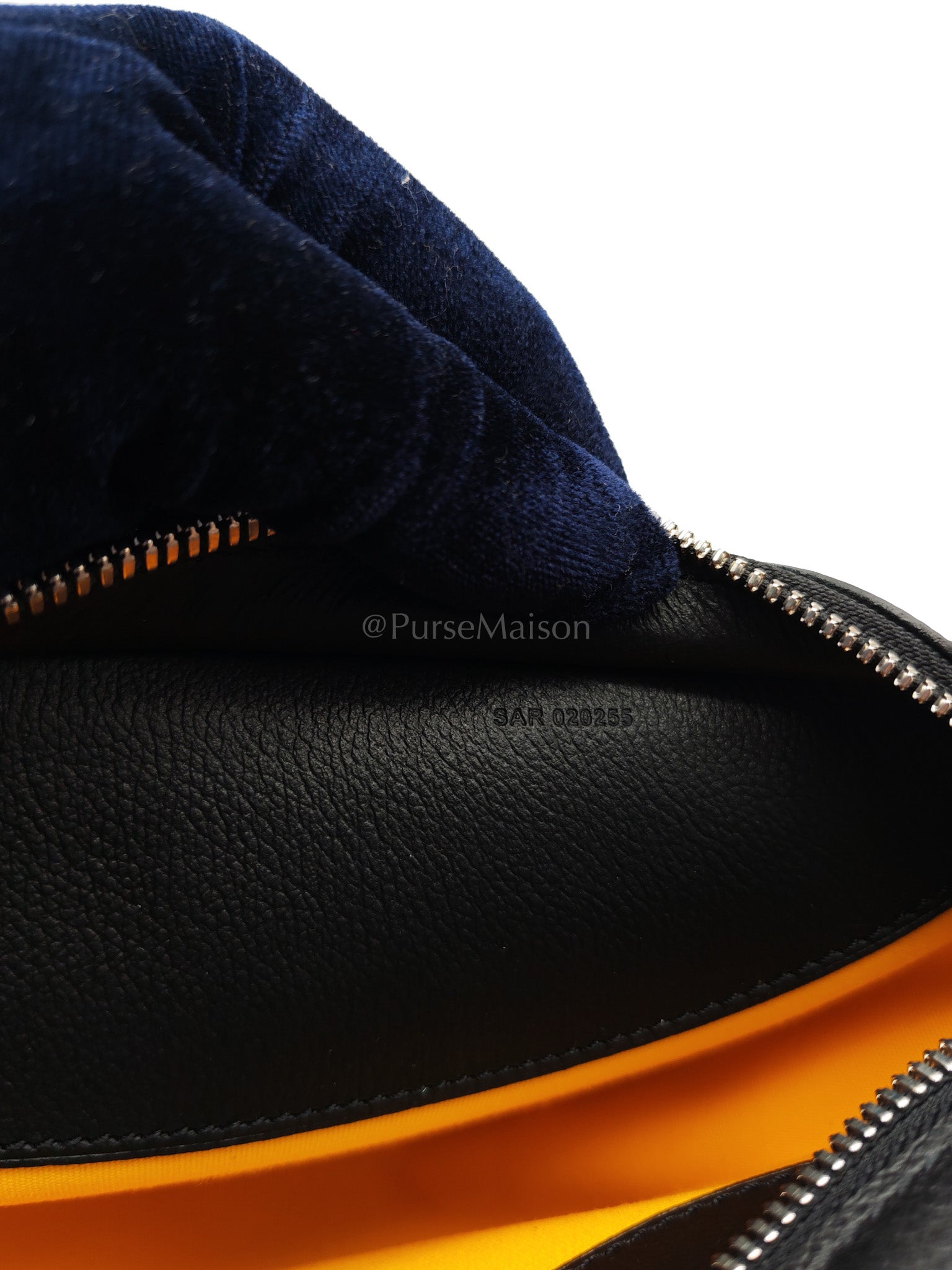 Hirondelle in Black Goyardine Cavas Crossbody Bag