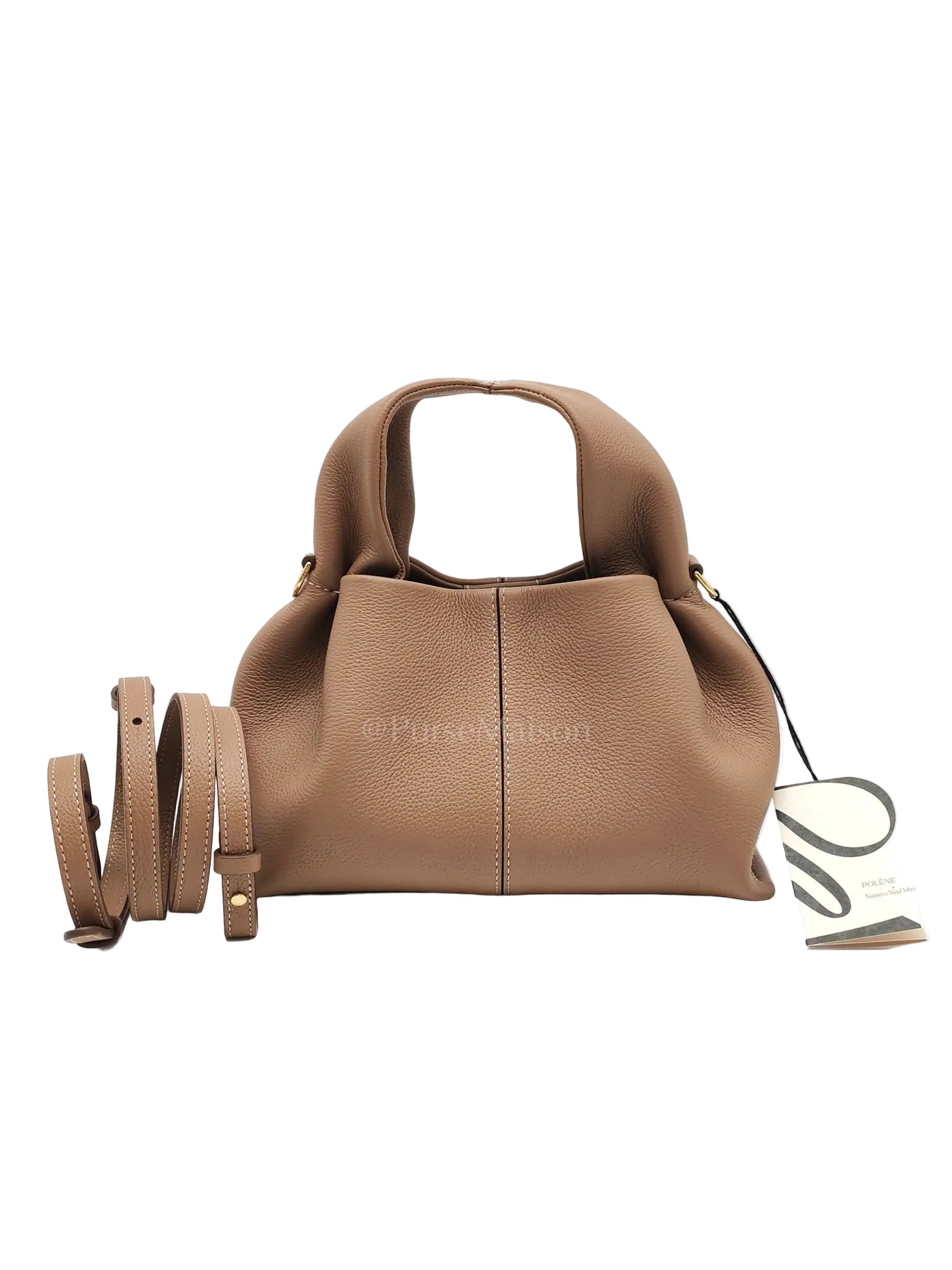 Mini Neuf in Radice Grained Calfskin Leather Crossbody Bag