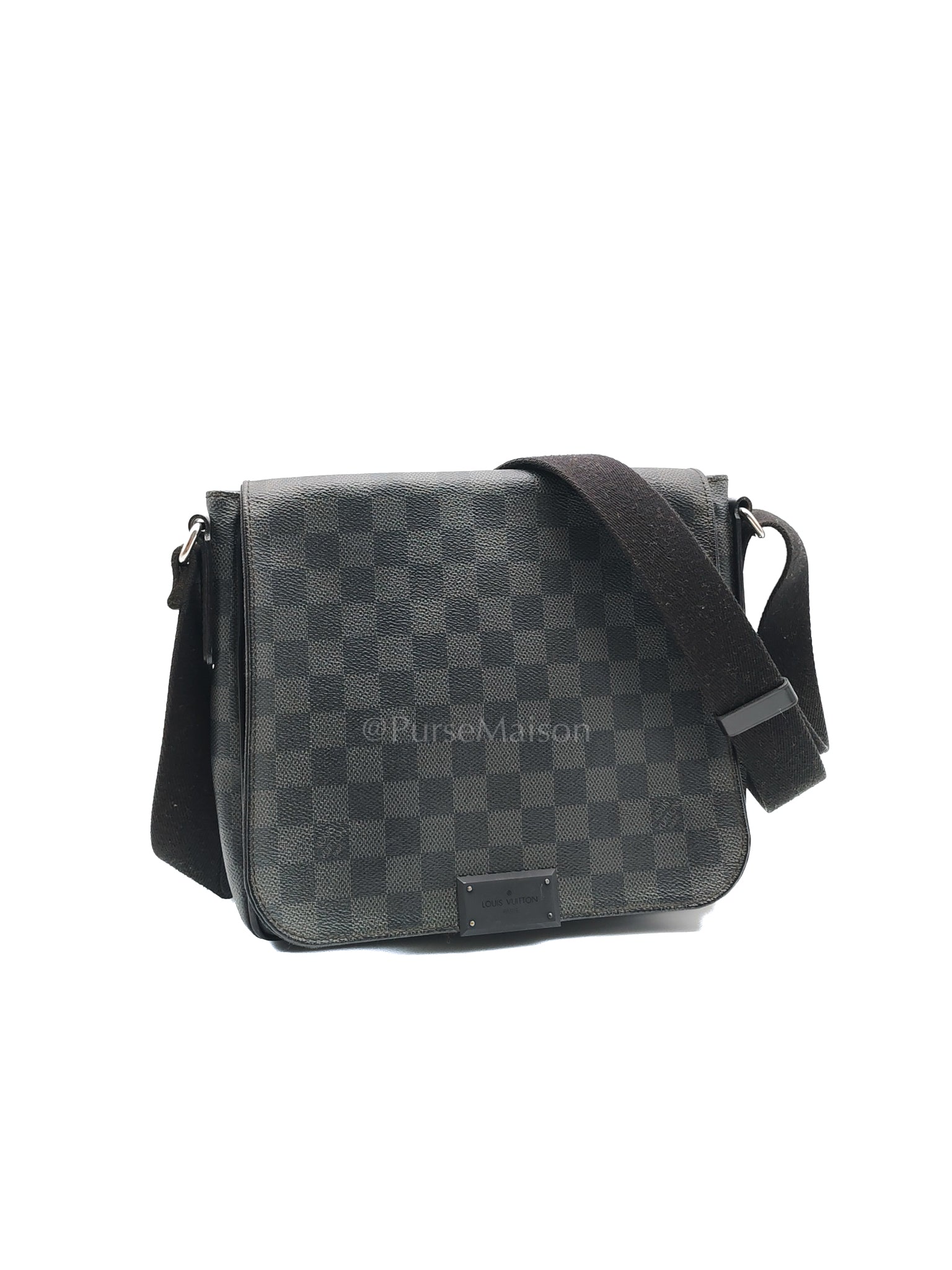 District PM Messenger Bag in Damier Graphite Canvas (Date Code: FL4105) | Purse Maison Luxury Bags Shop