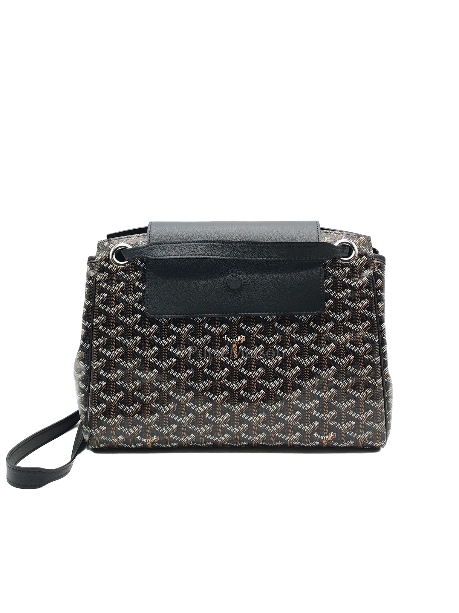Sac Rouette Souple PM in Noir/Black Goyardine Canvas