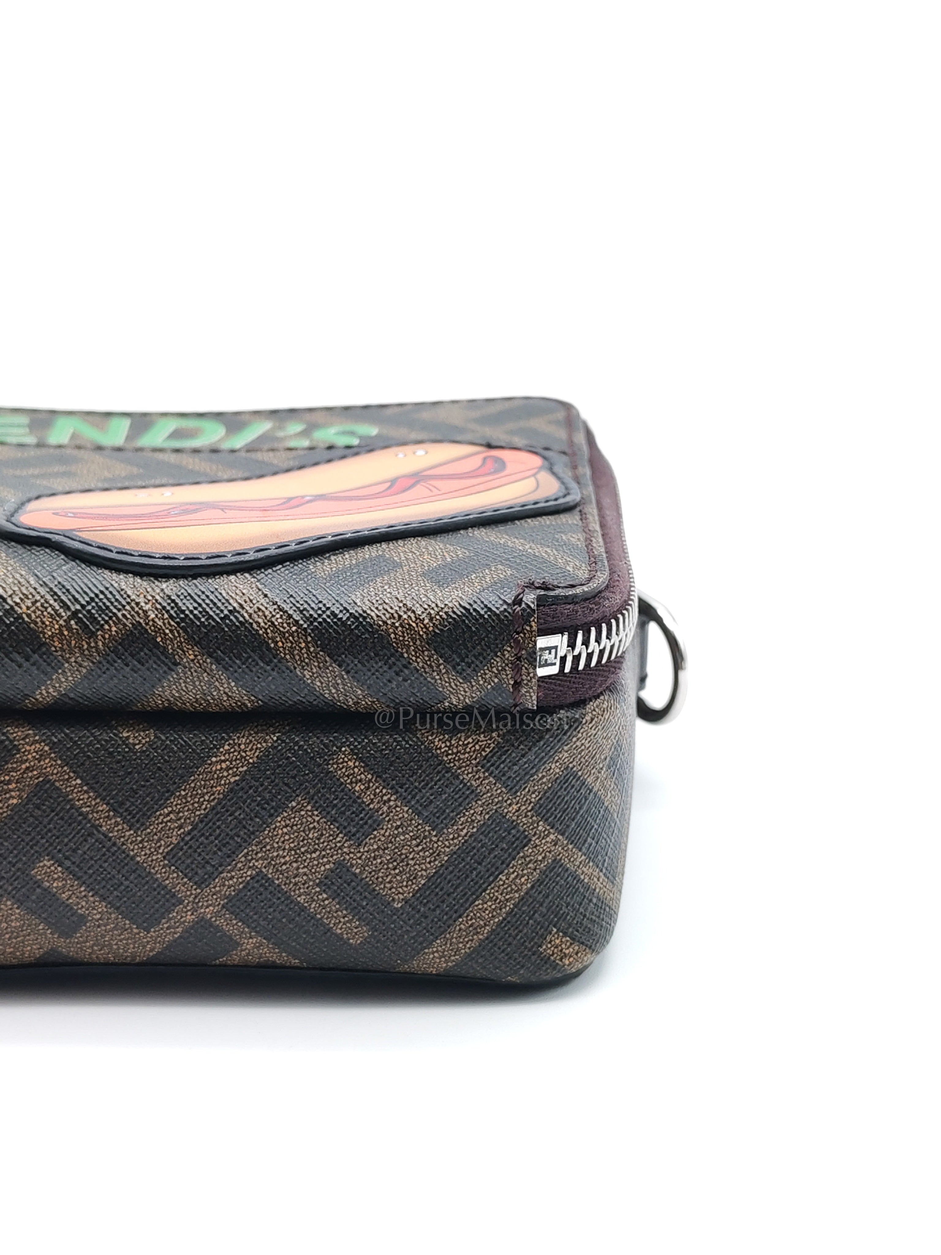Monogram Camera Case in Woven Canvas Crossbody Bag