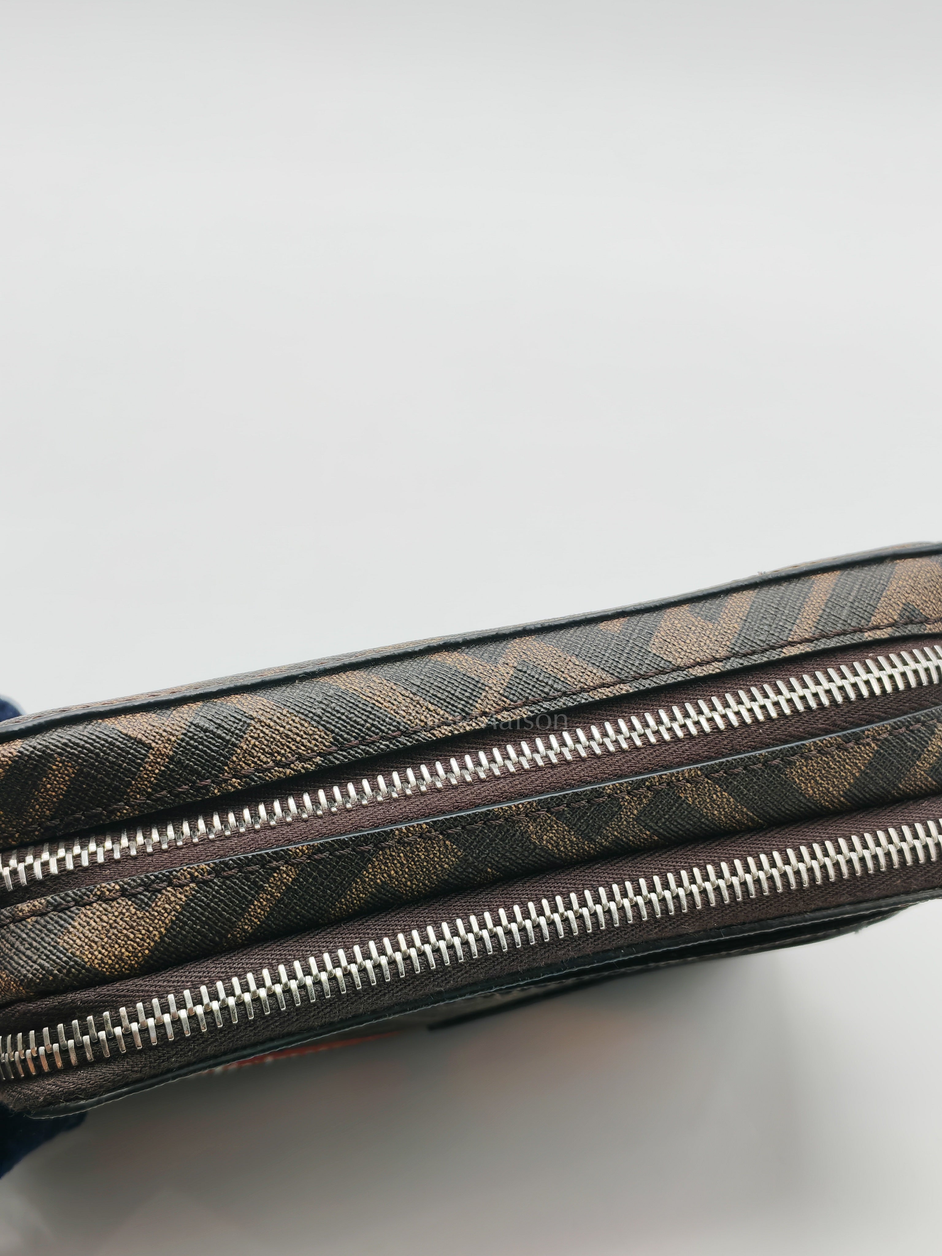 Monogram Camera Case in Woven Canvas Crossbody Bag