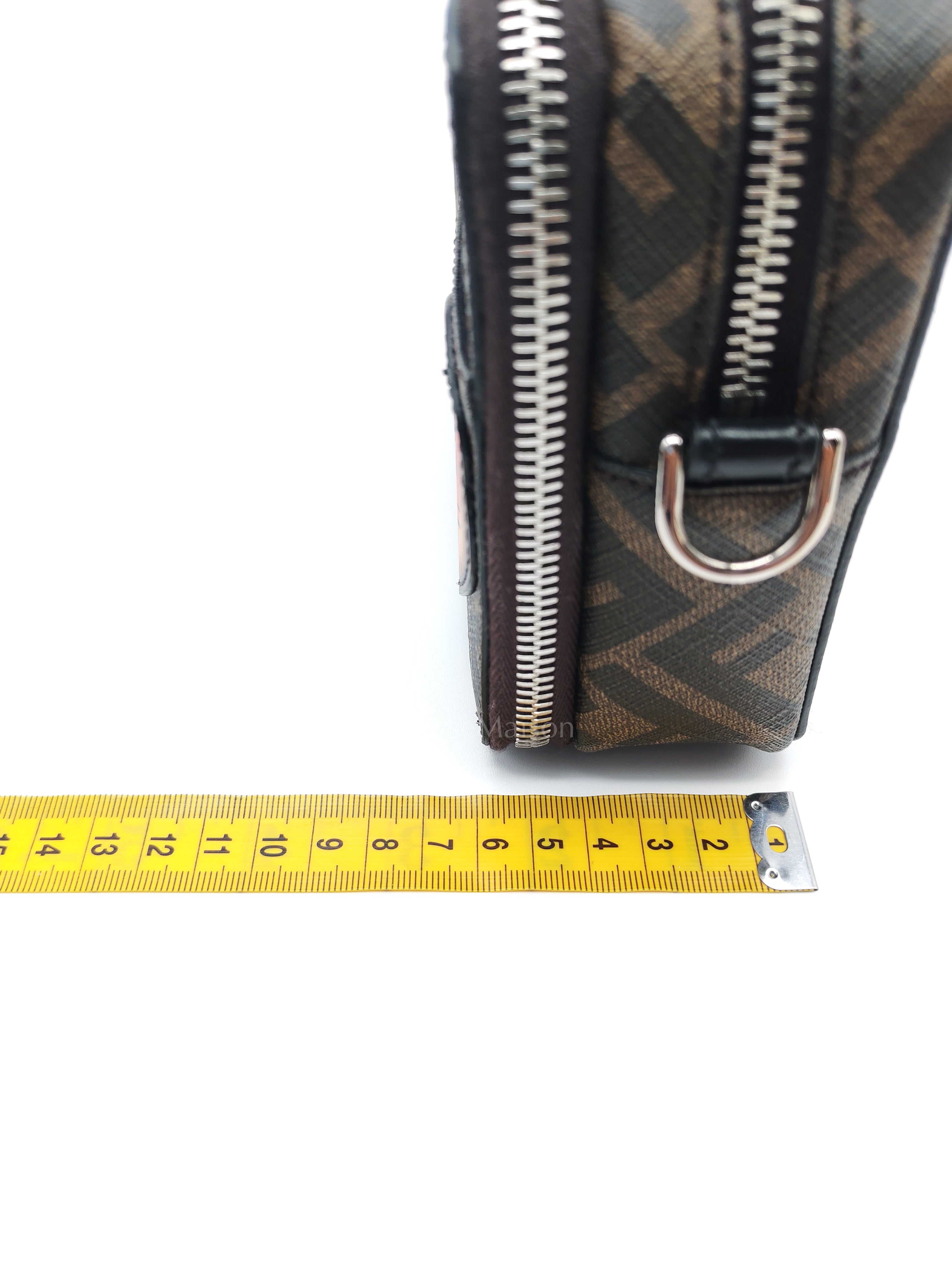 Monogram Camera Case in Woven Canvas Crossbody Bag