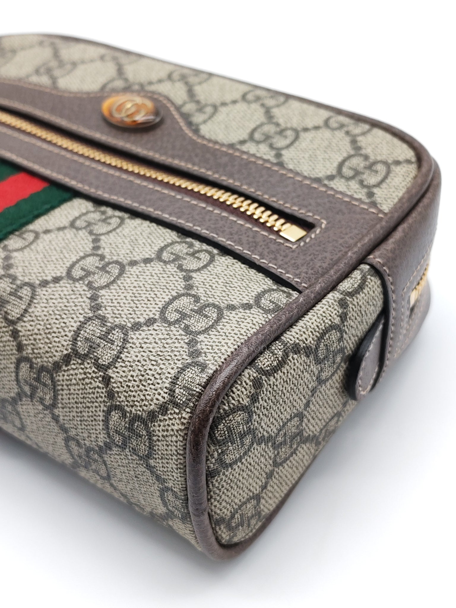 Ophidia Belt Bag Small in GG Coated Canvas