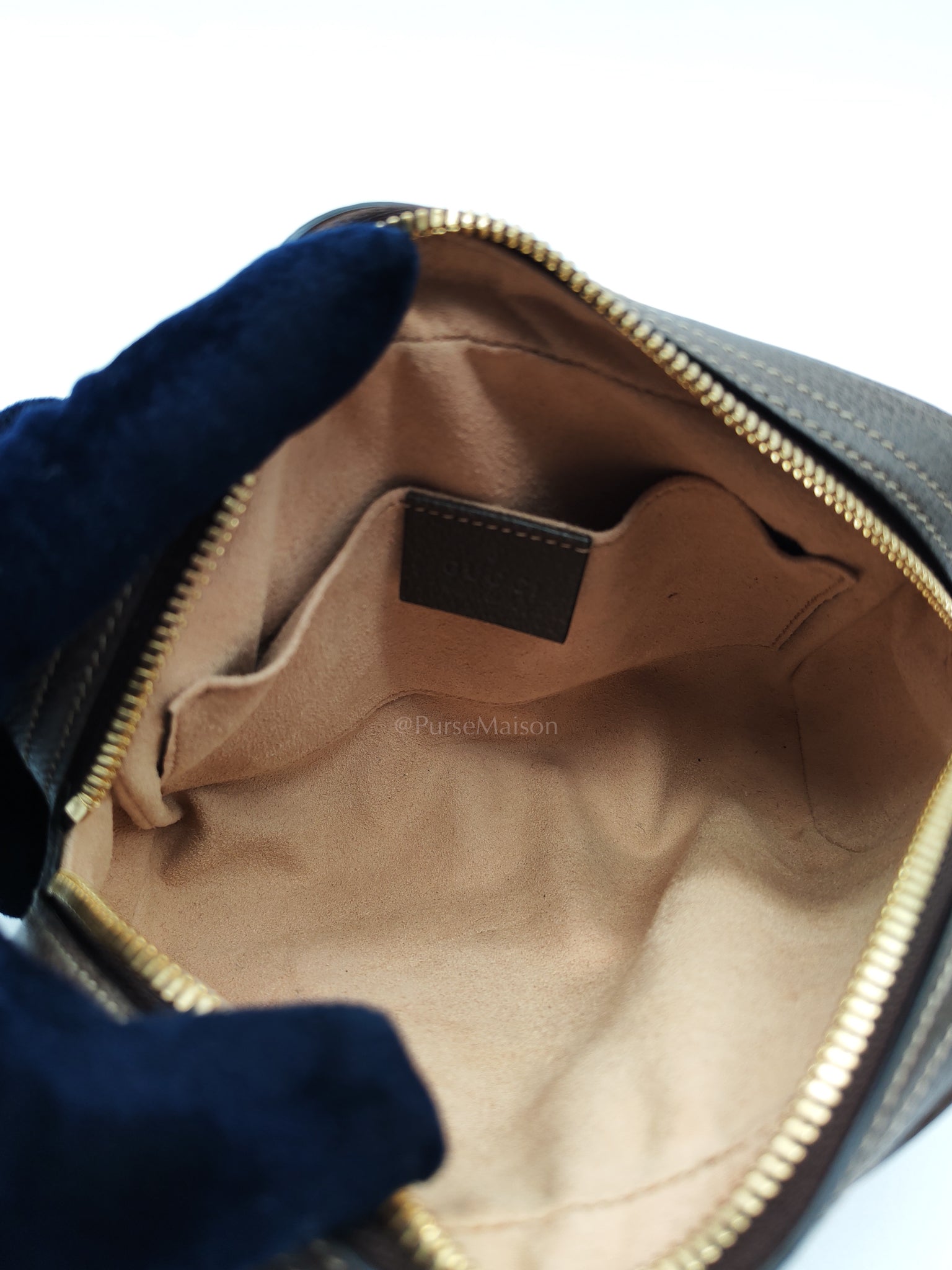 Ophidia Belt Bag Small in GG Coated Canvas