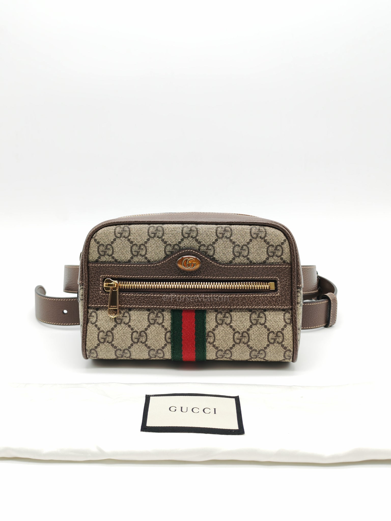 Ophidia Belt Bag Small in GG Coated Canvas