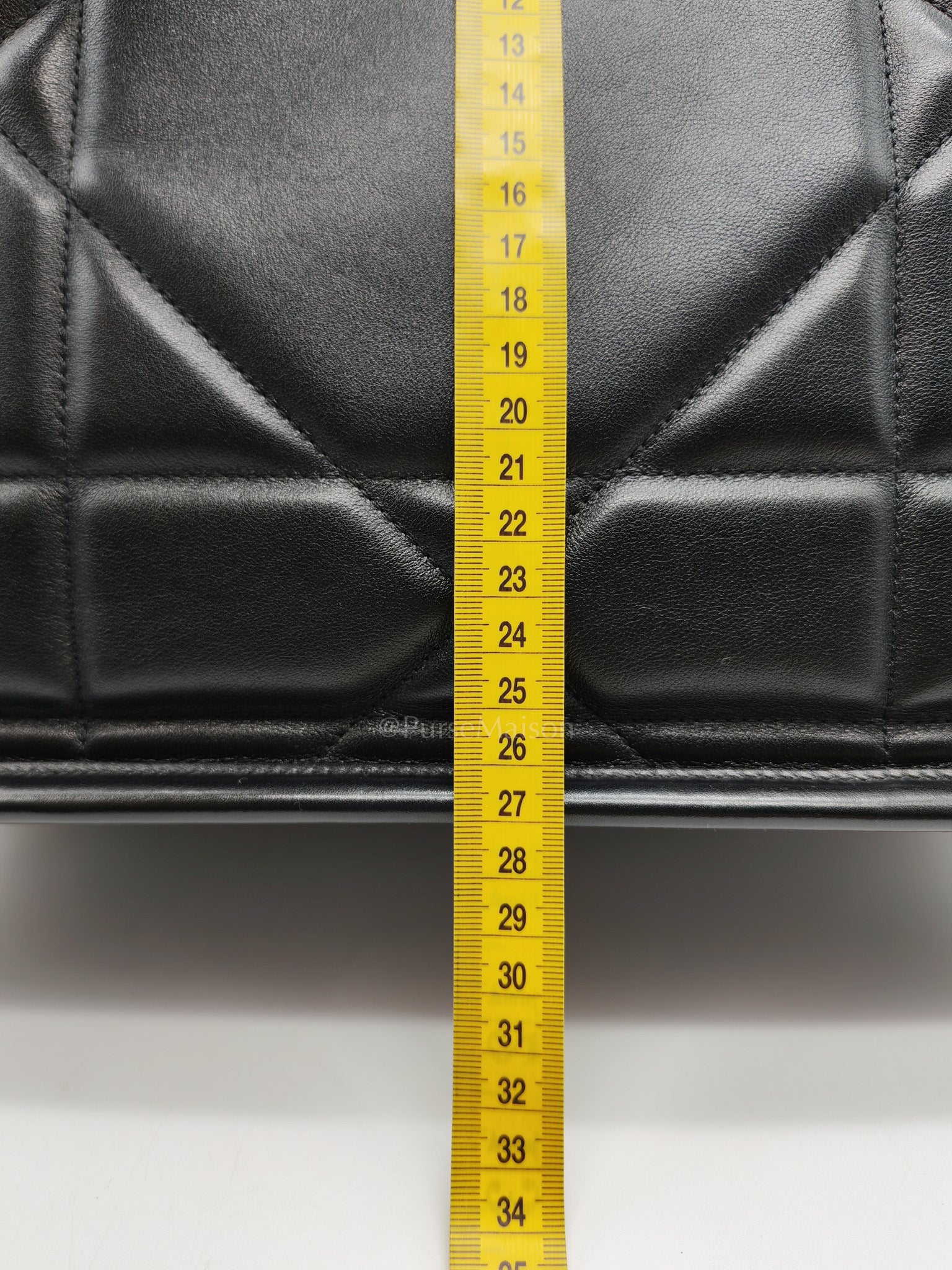 Essential Tote Bag in Black Calfskin Leather & Light Gold Hardware