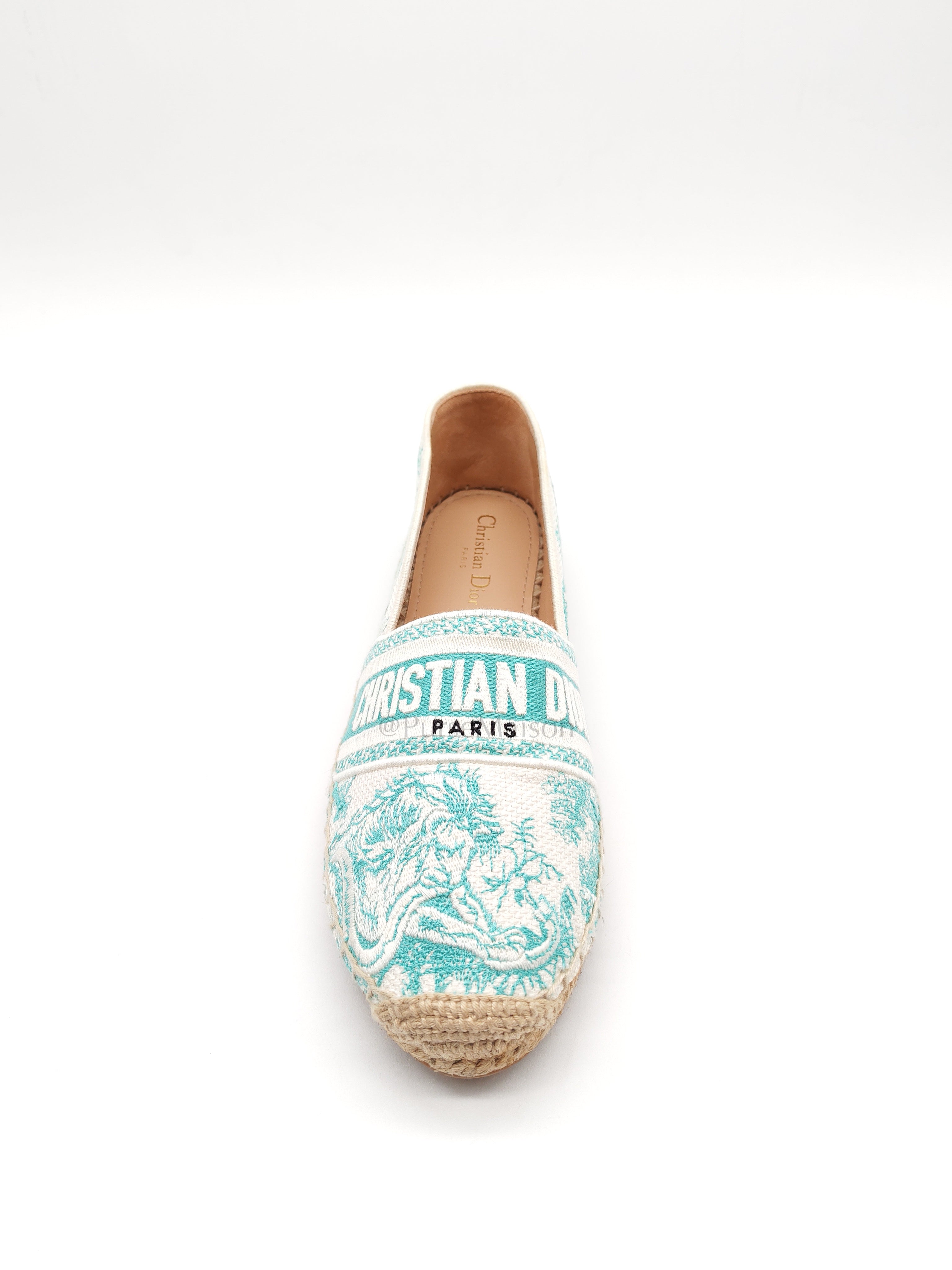 Granville Aquamarina Espadrille Shoes Size 41EU (26cm)