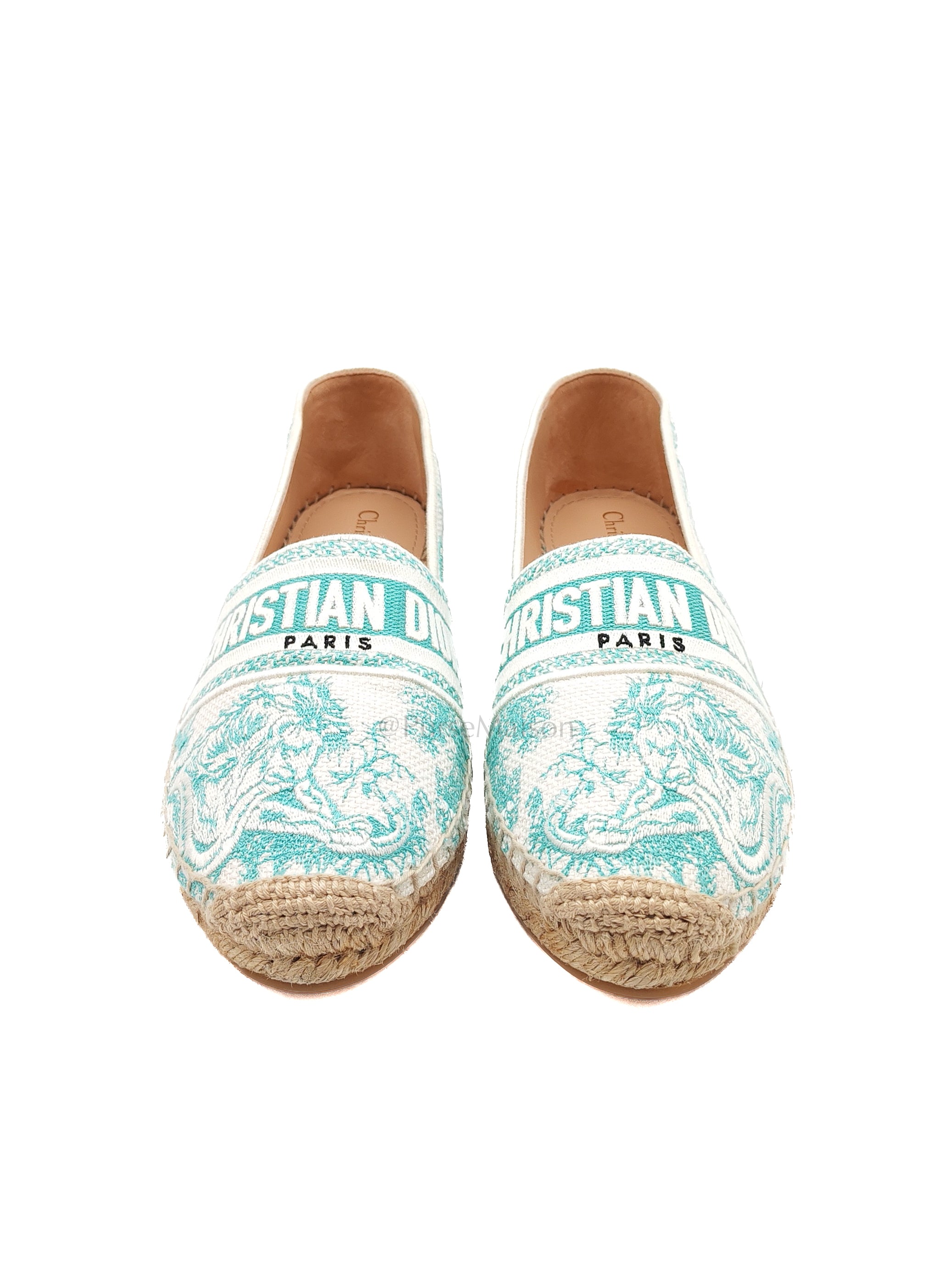 Granville Aquamarina Espadrille Shoes Size 41EU (26cm)