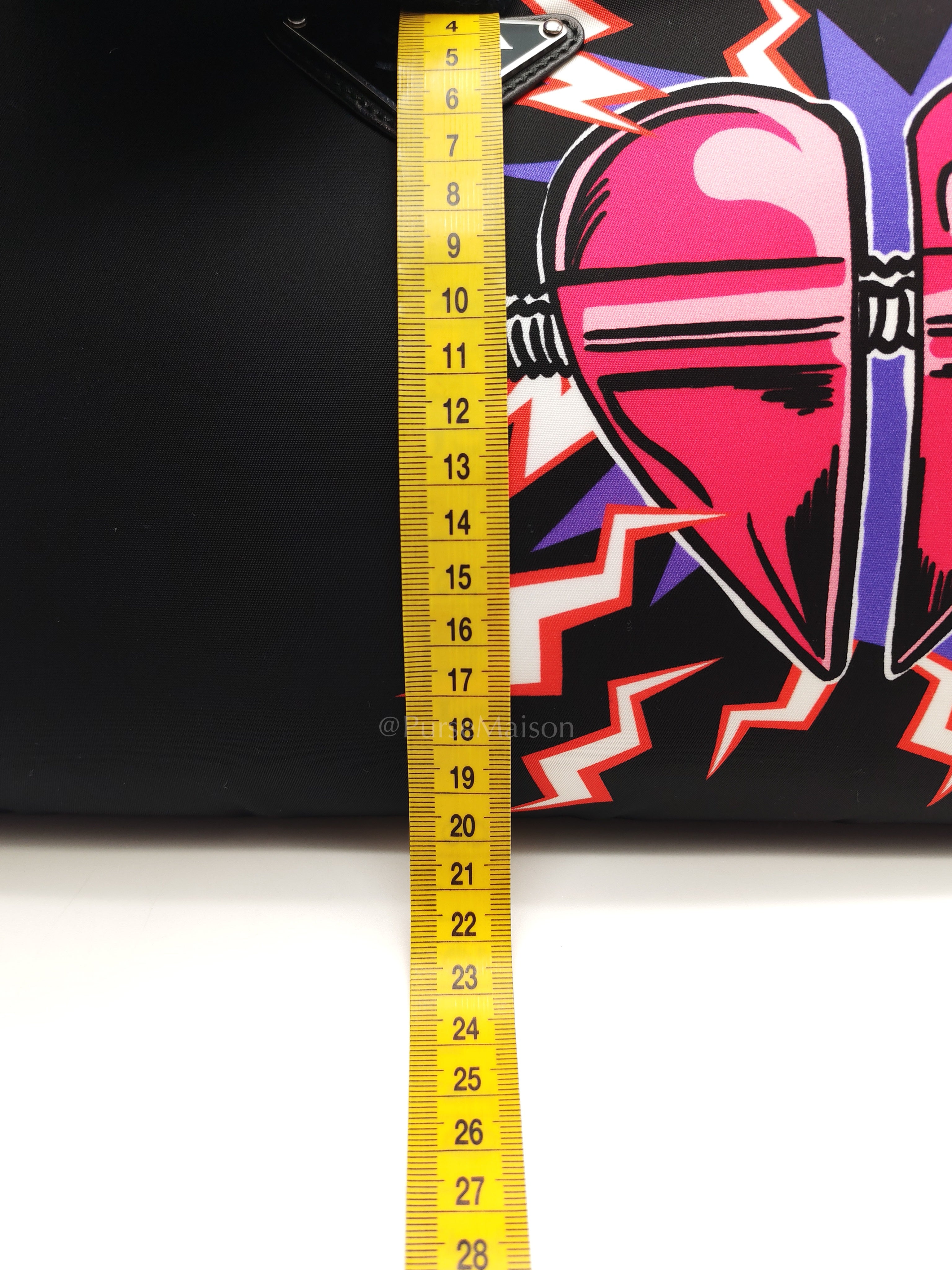 Prada x Universal Studios Frankenstein Heart in Black Tessuto Nylon Pouch