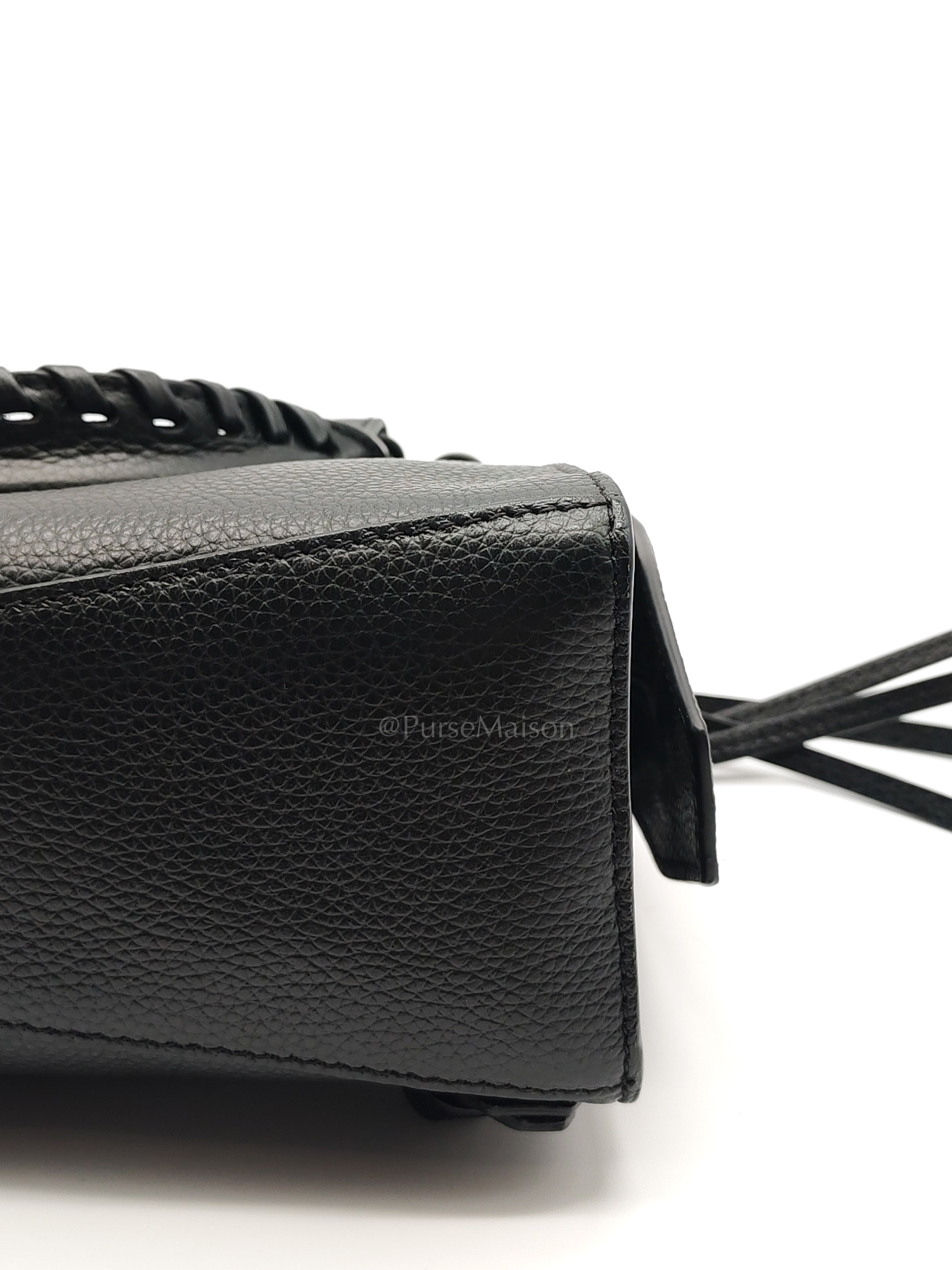 Neo Classic City Bag Mini in Black Grained Calfskin Leather