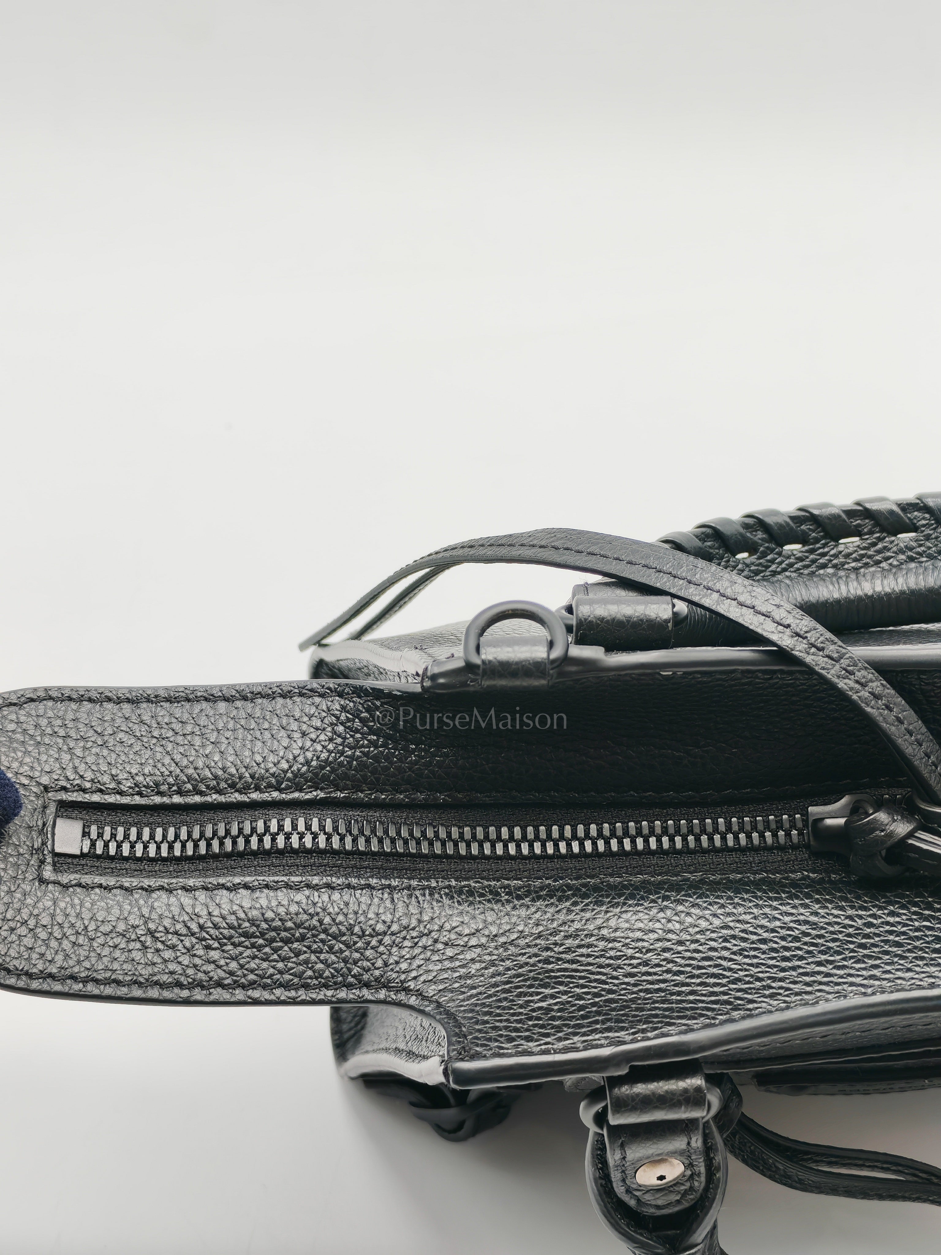 Neo Classic City Bag Mini in Black Grained Calfskin Leather