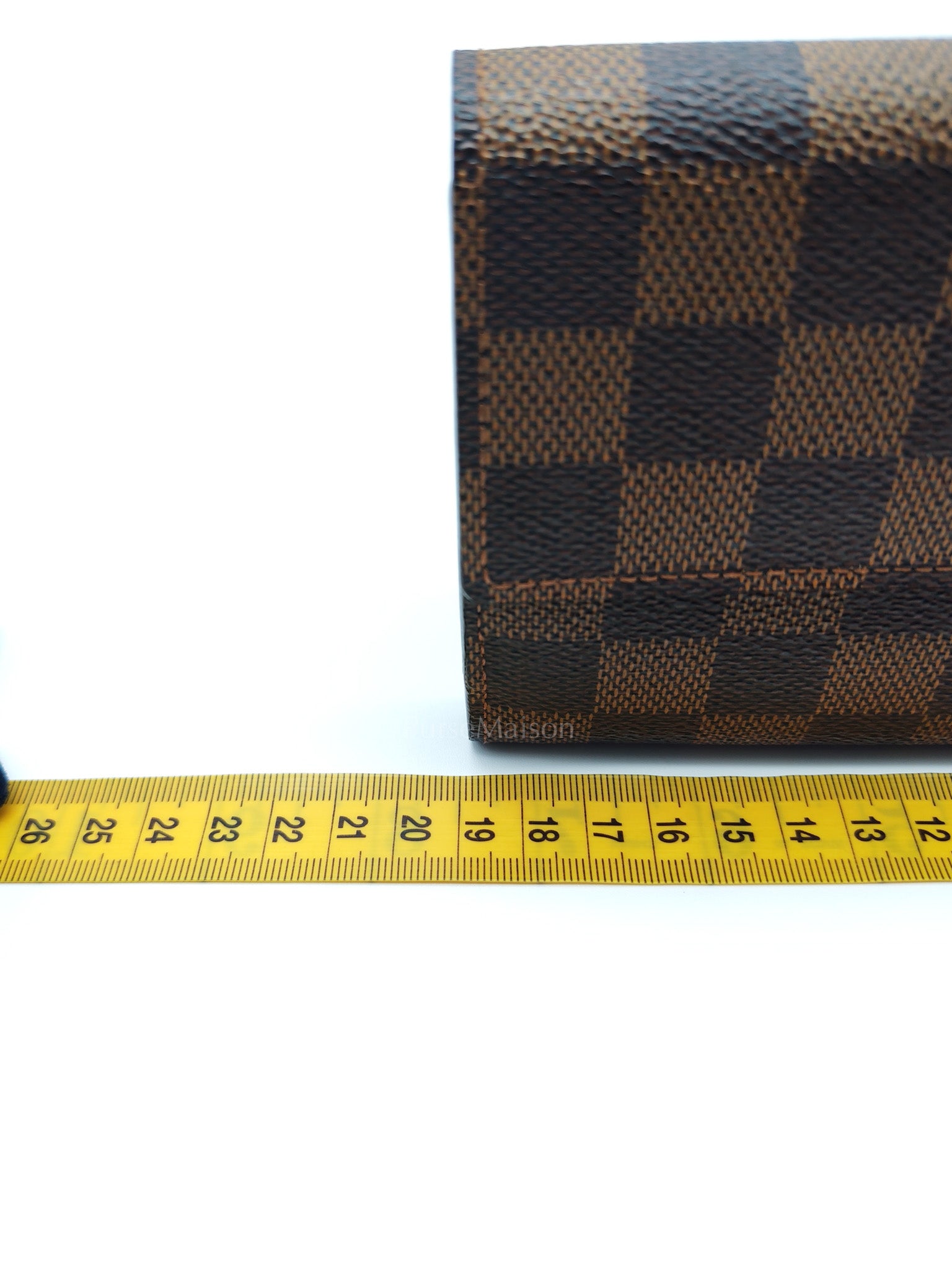 Sarah Long Wallet in Damier Ebene Canvas