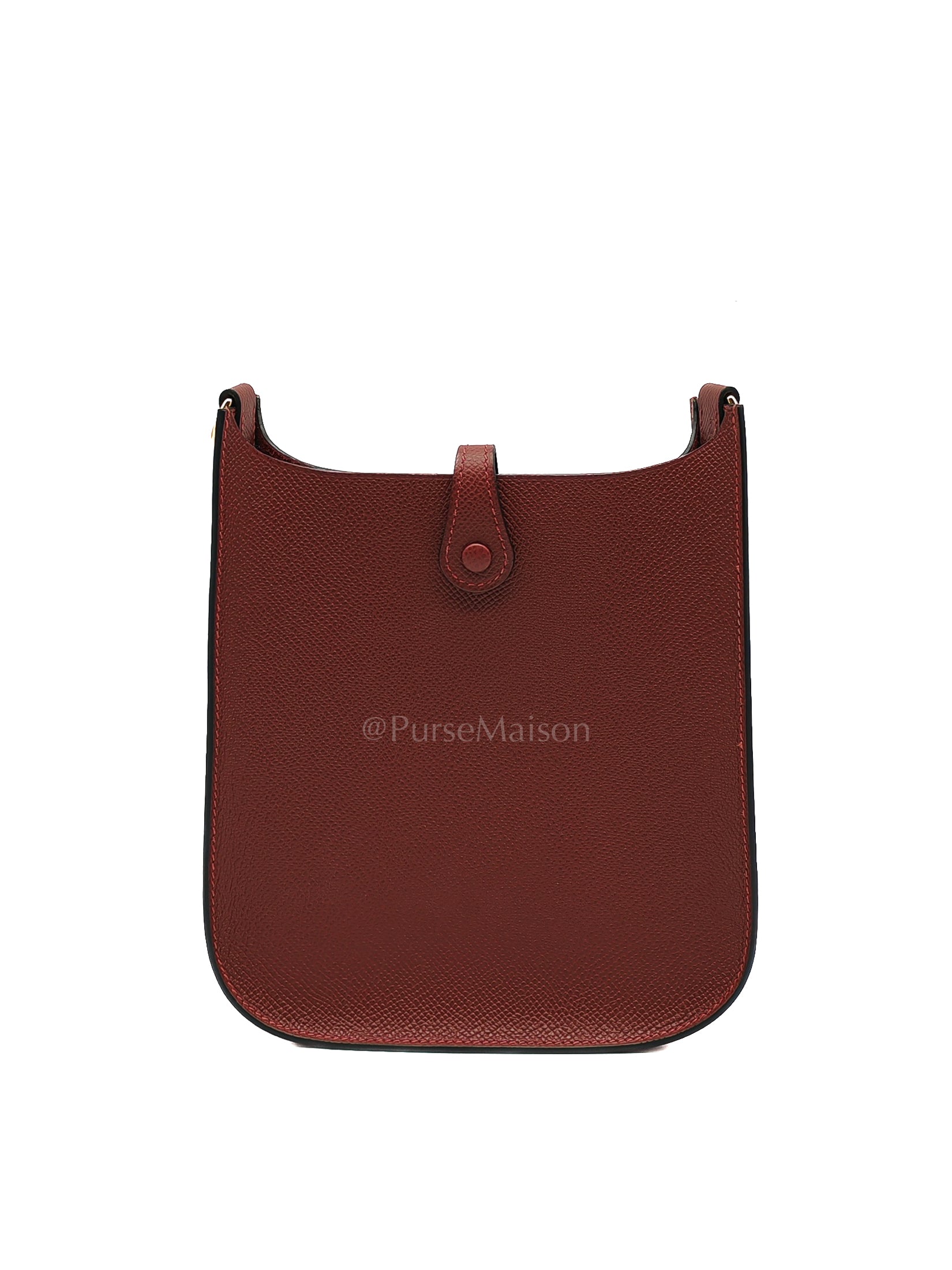 Evelyne 16 TPM Sellier in Rouge H Epsom Leather and Gold Hardware Stamp K(2025)
