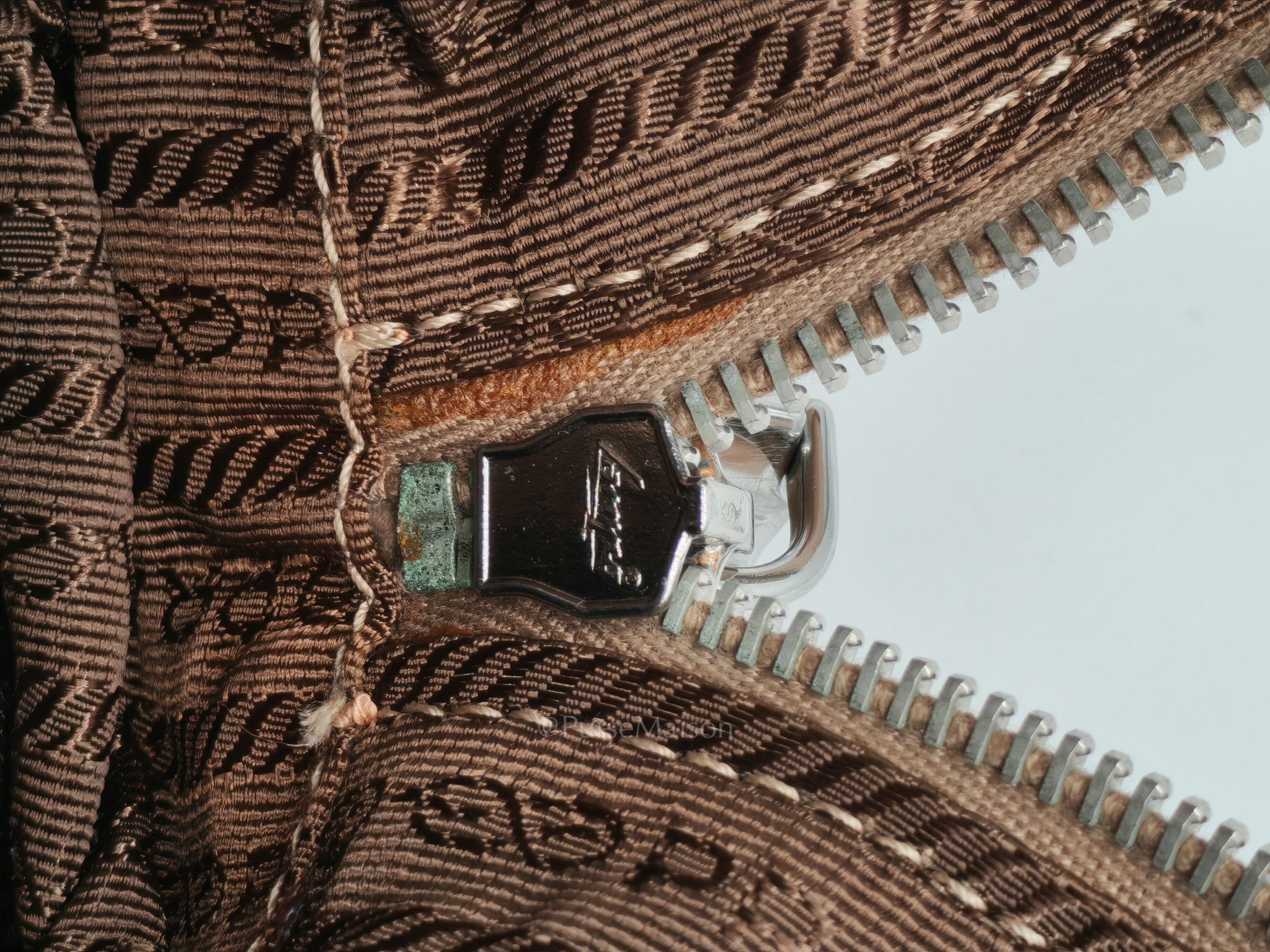 Nappa Graufre Satchel Bag in Cameo Leather & Silver Hardware