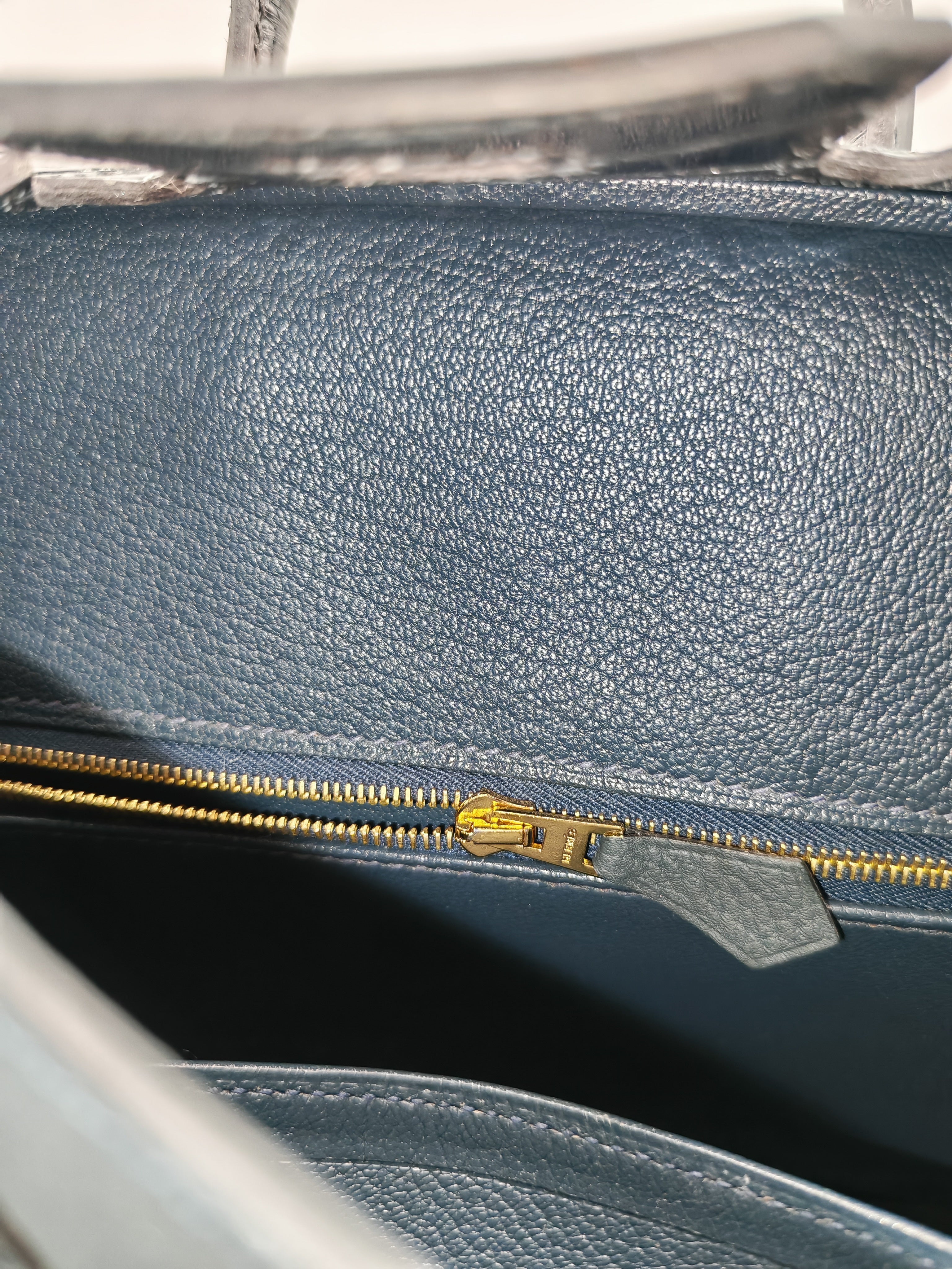 Birkin 25 Vert Rousseau Togo Leather & Croc Touch Gold Hardware Stamp Y(2020)