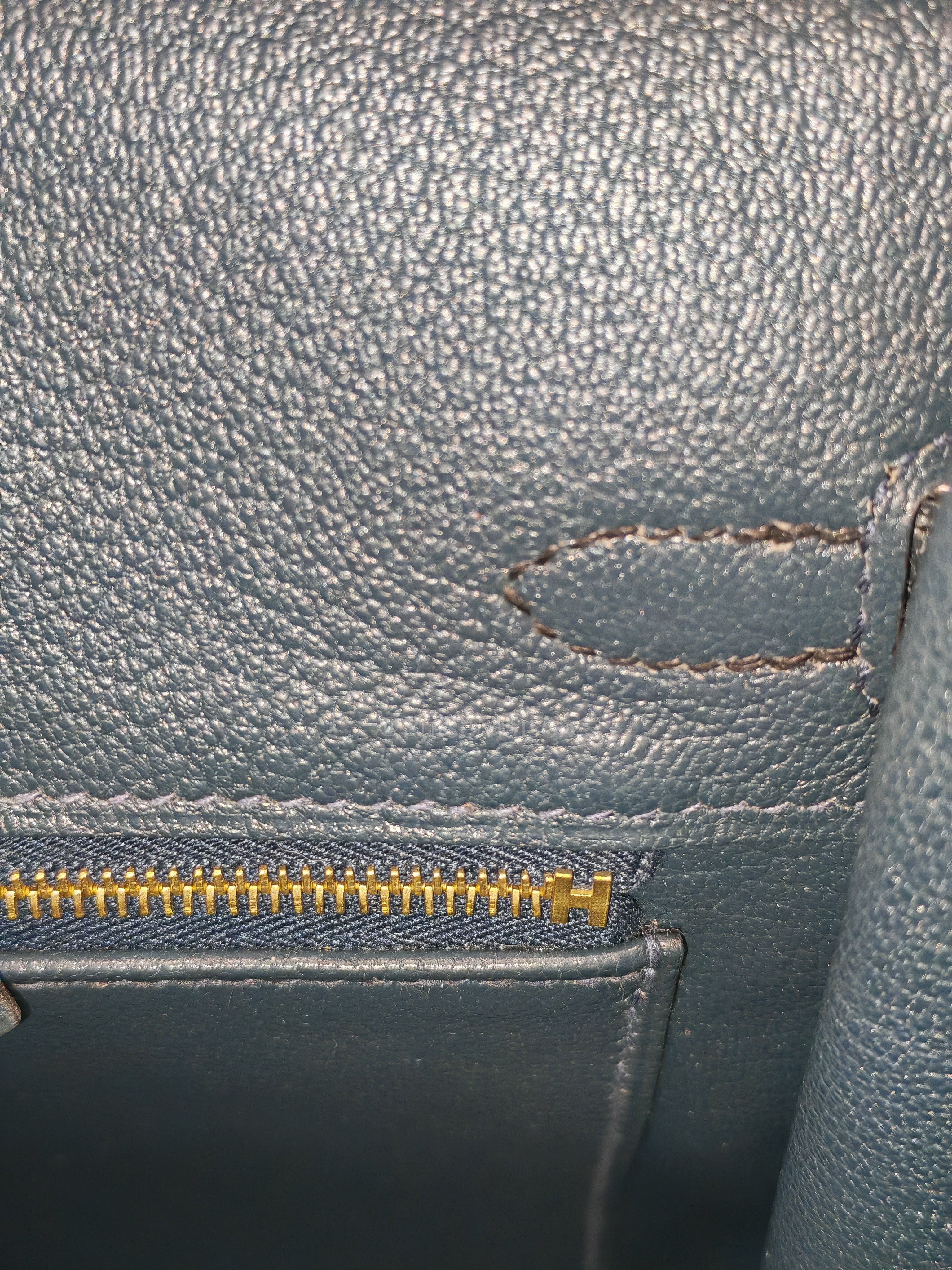 Birkin 25 Vert Rousseau Togo Leather & Croc Touch Gold Hardware Stamp Y(2020)