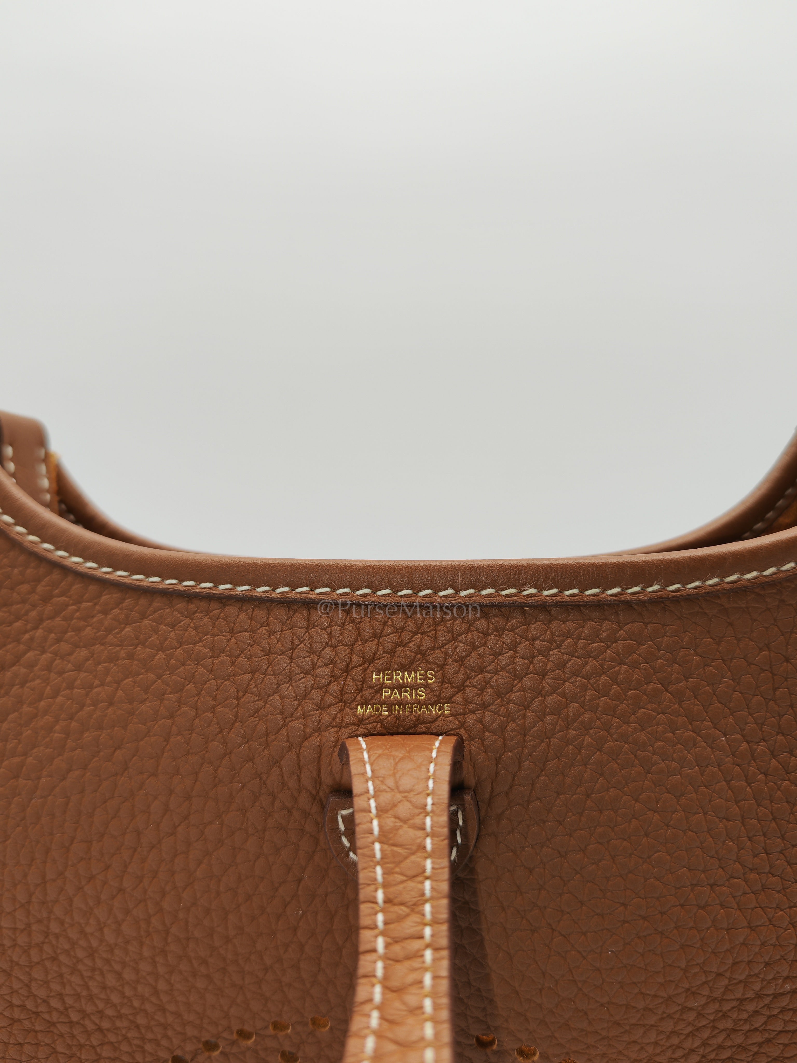 Evelyne TPM Gold Clemence Leather in Gold Hardware Stamp W(2024)
