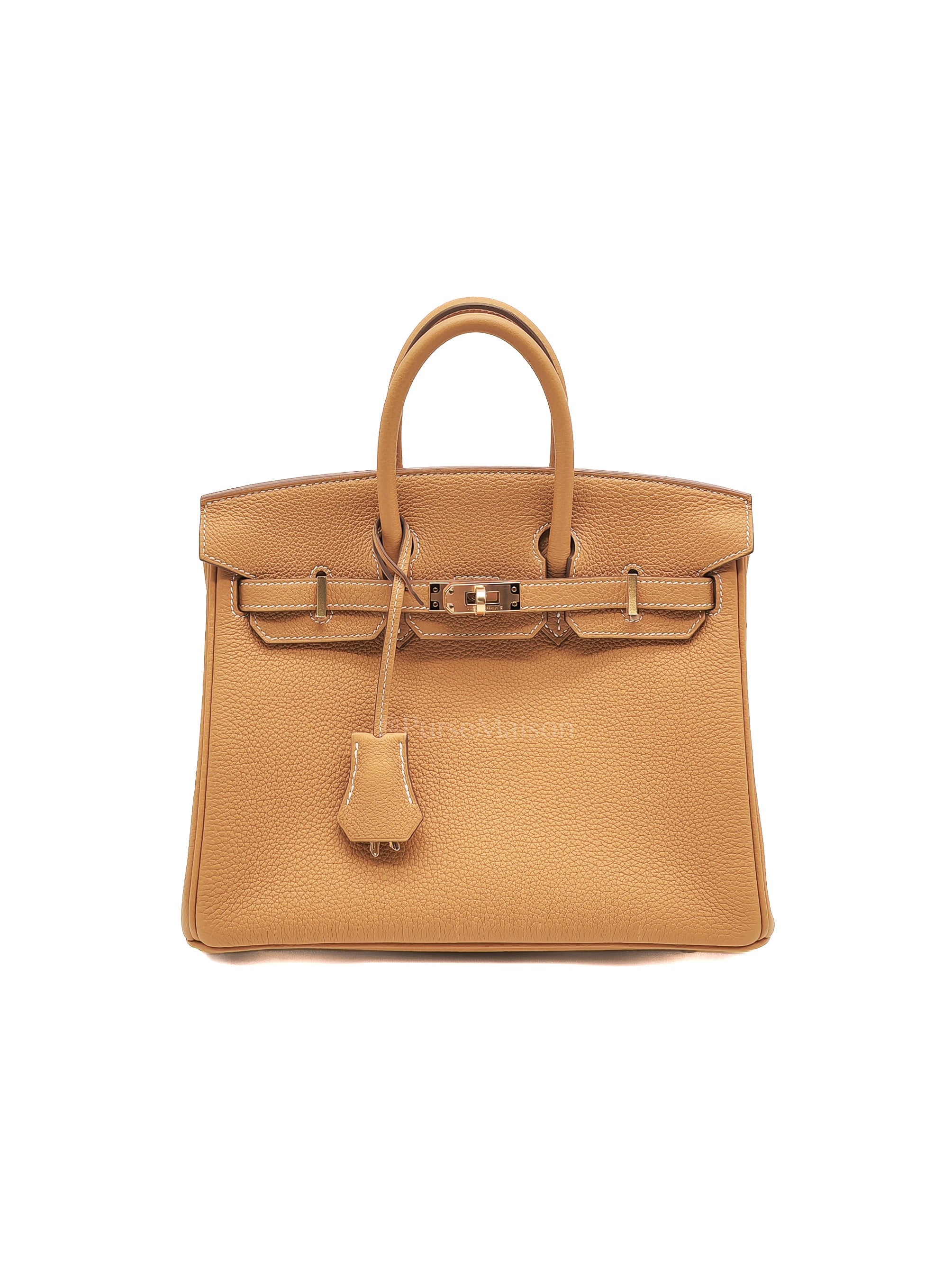 Birkin 25 Retourne in Sesame Togo Leather and Gold Hardware Stamp K (2025)