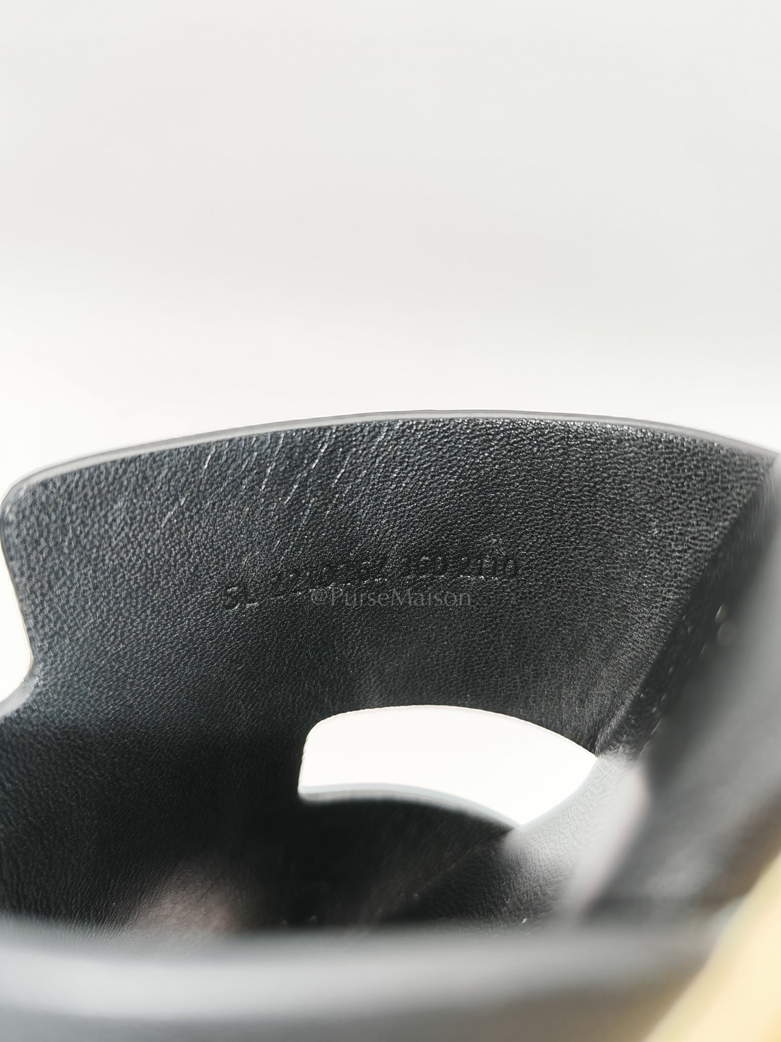 Eze Sandals in Black Calfskin Leather Size 36 EU (23.5 cm)