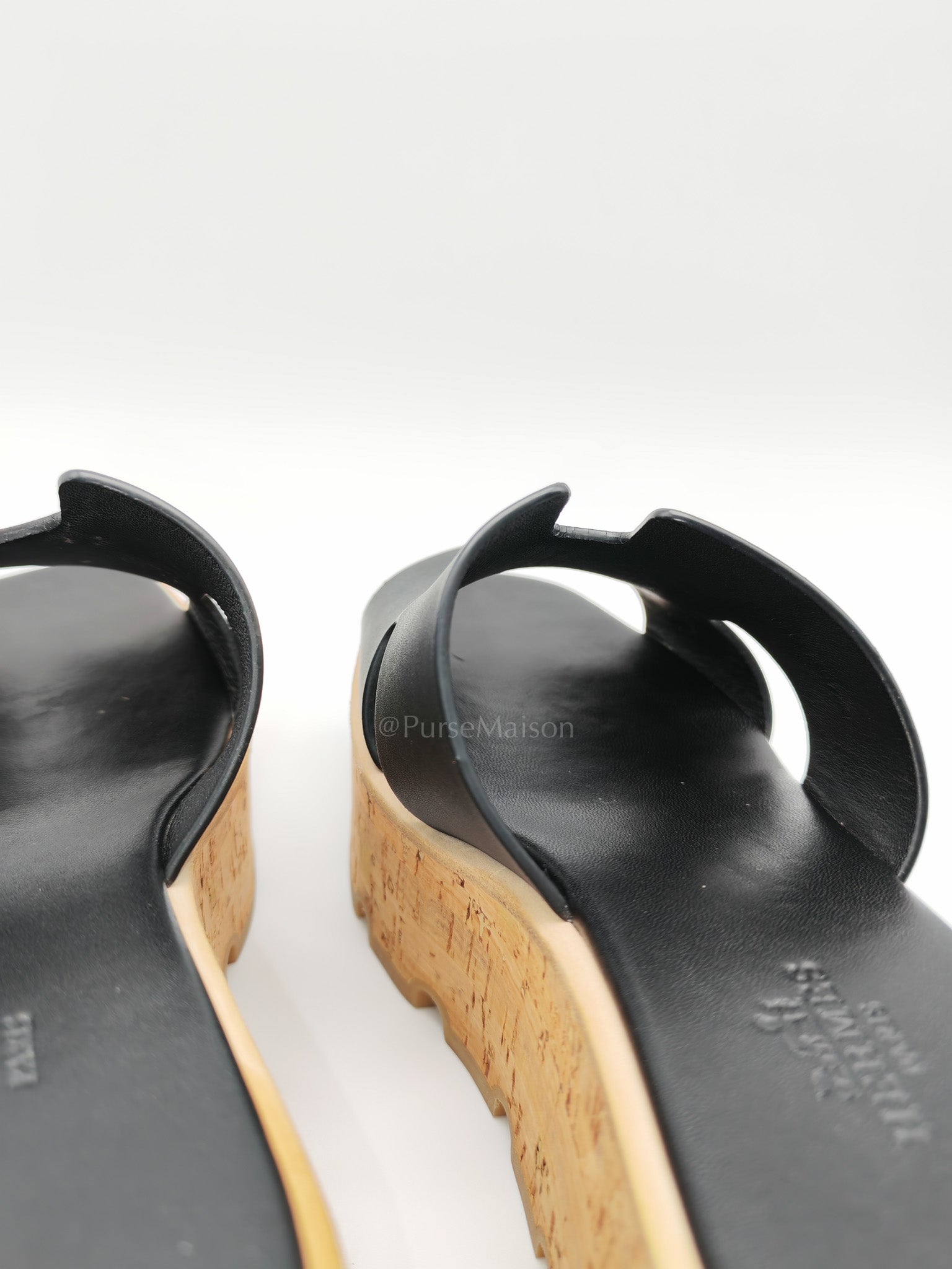 Eze Sandals in Black Calfskin Leather Size 36 EU (23.5 cm)